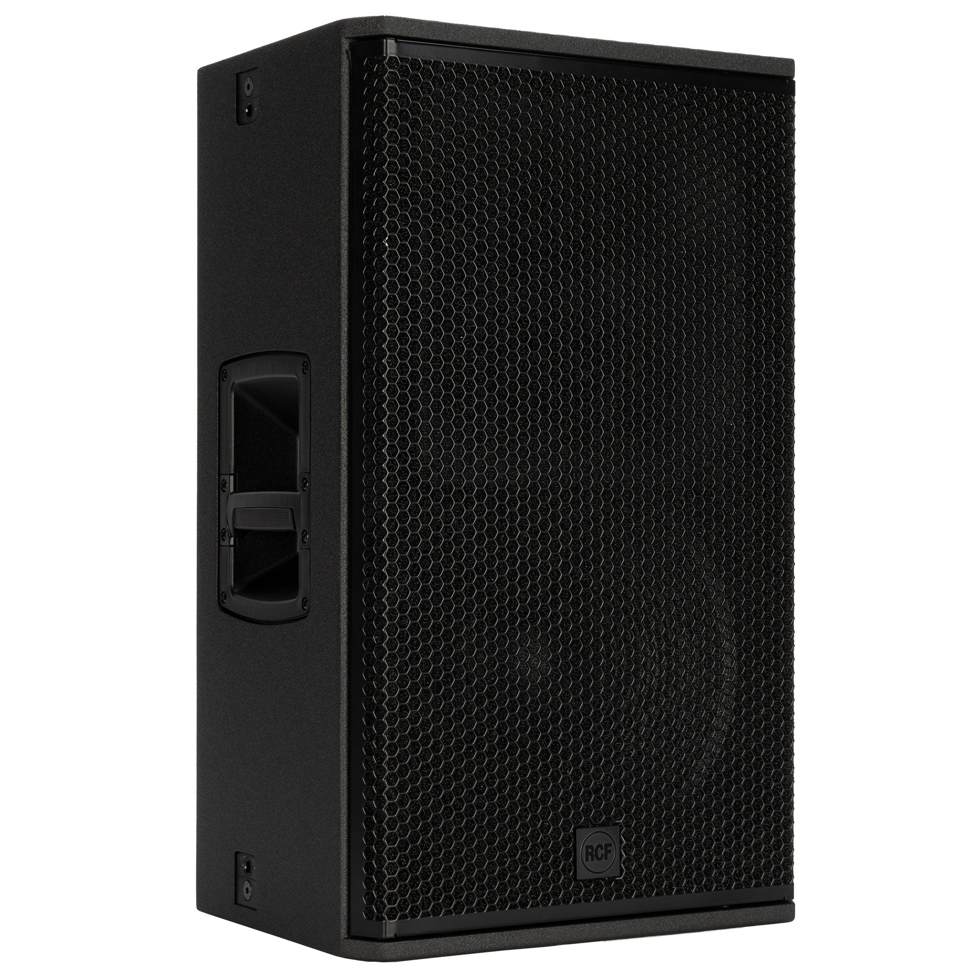 RCF KX 45-A Two-Way Point-Source Active Speaker right side view showing cabinet profile