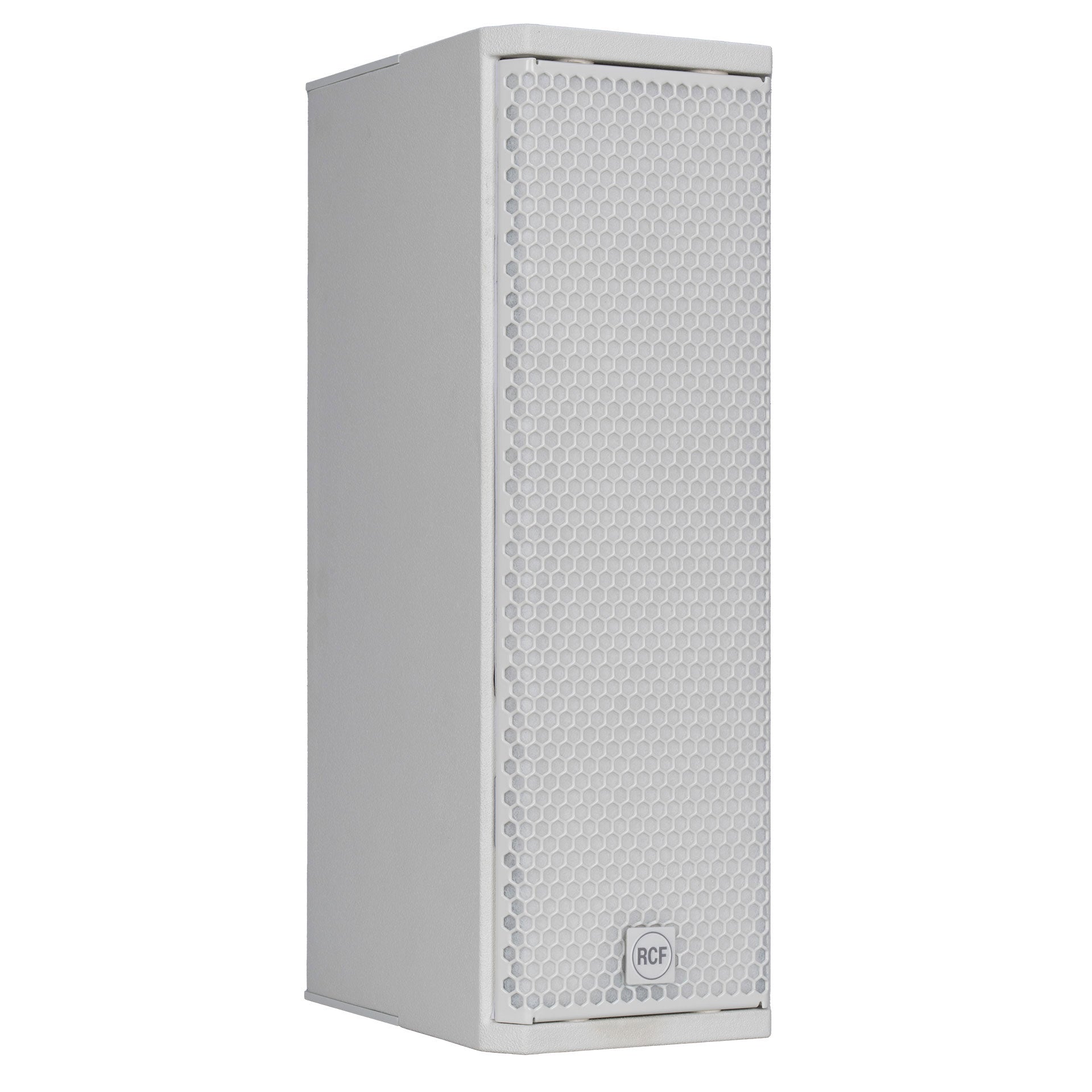 RCF KX 515-A High-Performance 2-Way Point-Source Active Speaker right side angle showing top and bottom handles