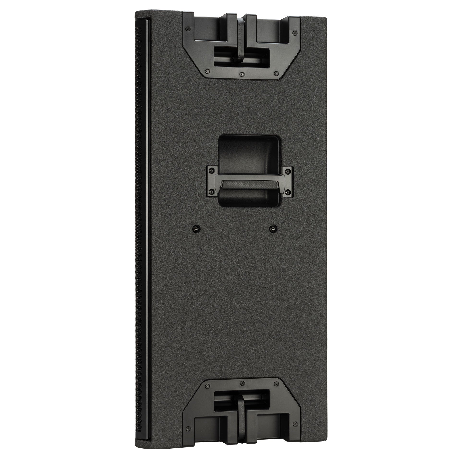RCF KXW 4-A Wide Directivity Active Two-Way Speaker left side view showing array fittings and side handle