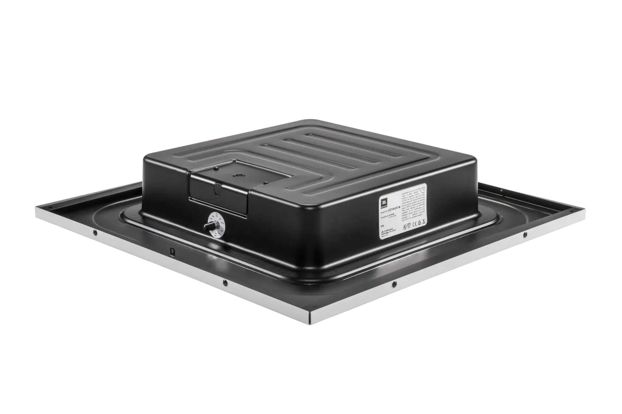 JBL LCT 81C/TM Low-Profile Lay-In Ceiling Tile Loudspeaker side angle showing low-profile depth