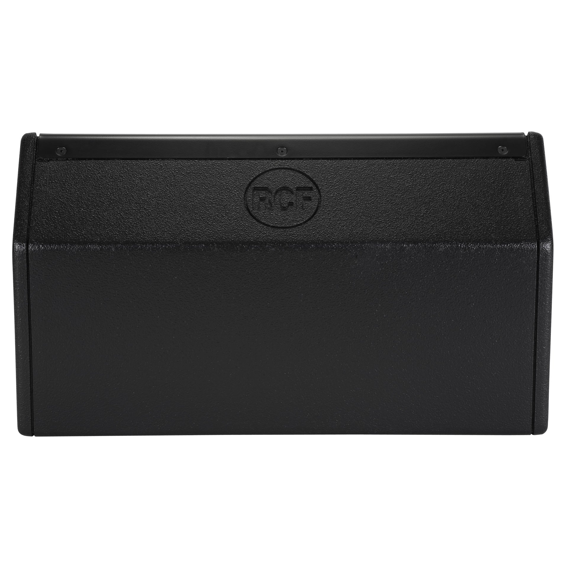 RCF NX 12-SMA Active Coaxial Stage Monitor back view showing amplifier panel