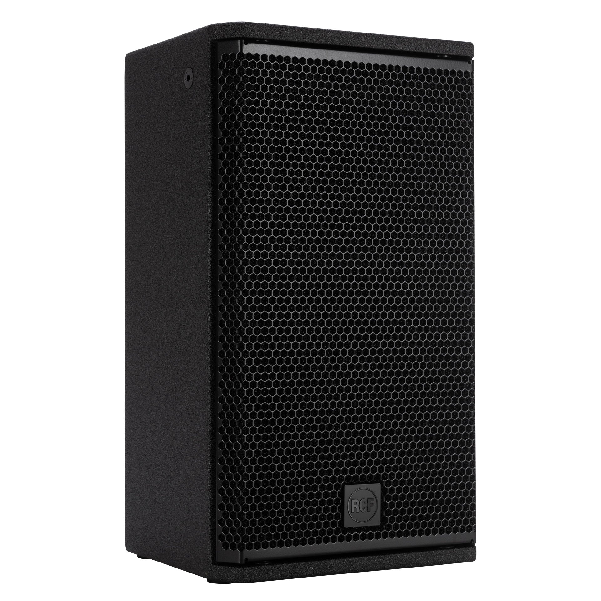 RCF NX 910-A right side view showing cabinet height and depth