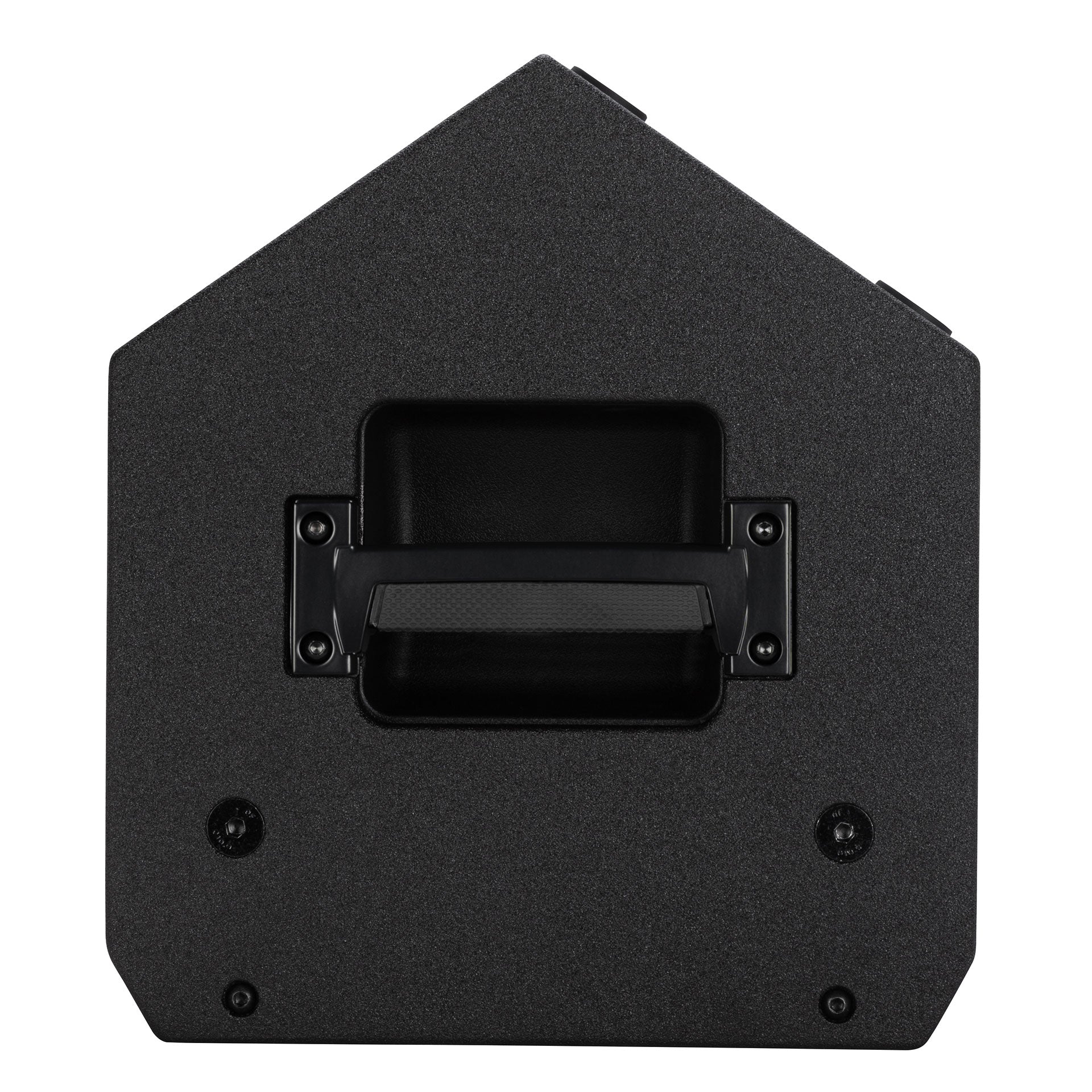 RCF NX 910-A top view showing cabinet profile and pole mount socket