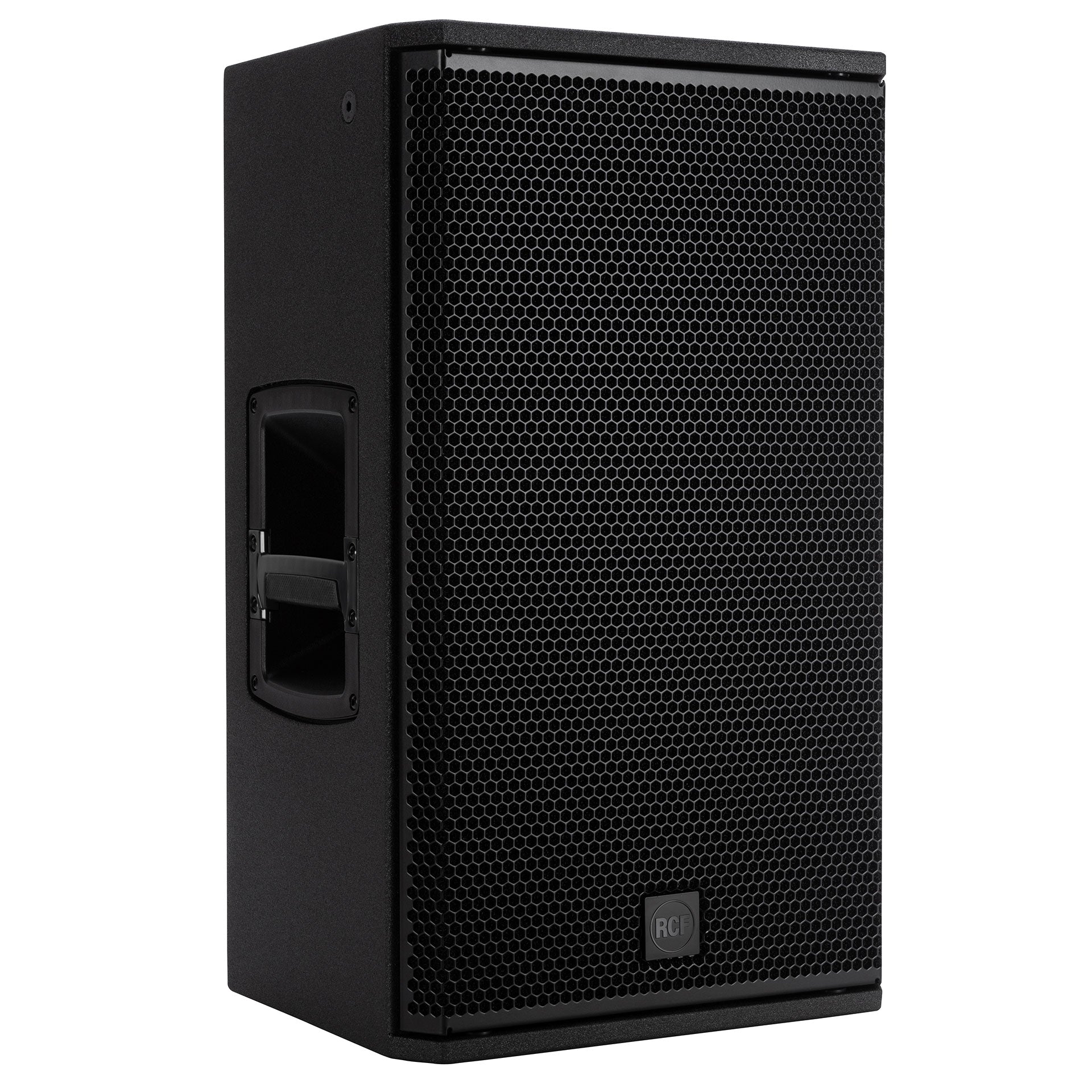 RCF NX 912-A right side view showing cabinet height and depth