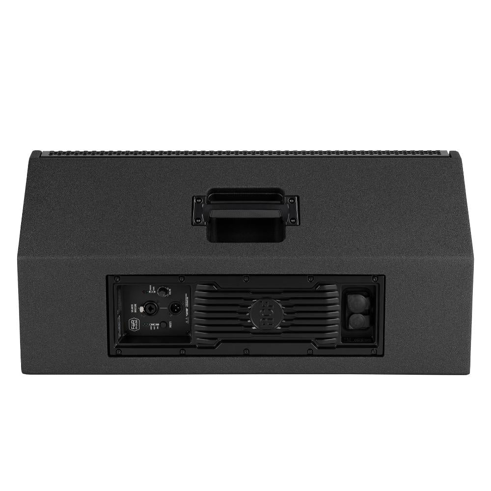 RCF NX 915-SMA rear view showing combo XLR jack input and output panel