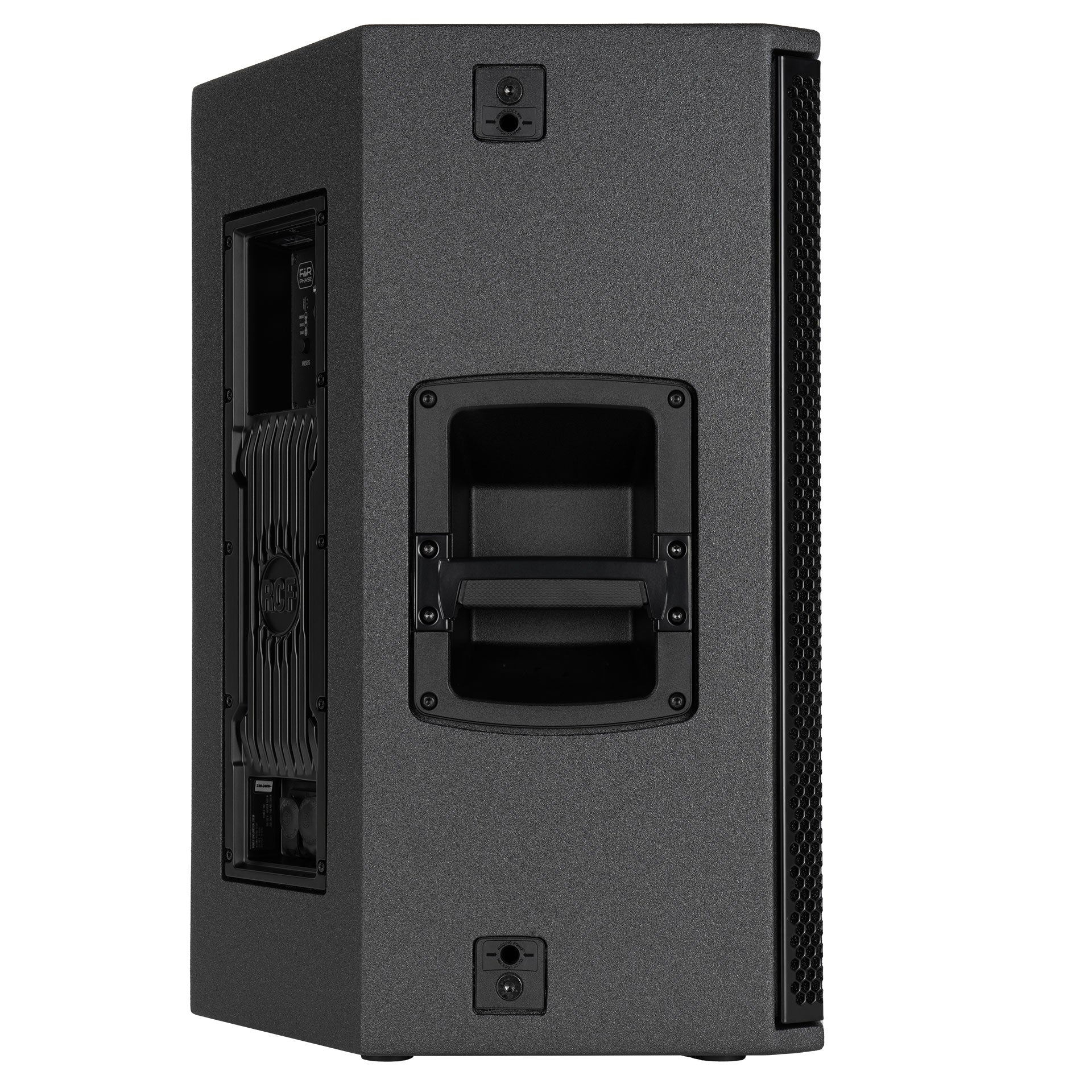 RCF NX 932-A cabinet material and handle detail view