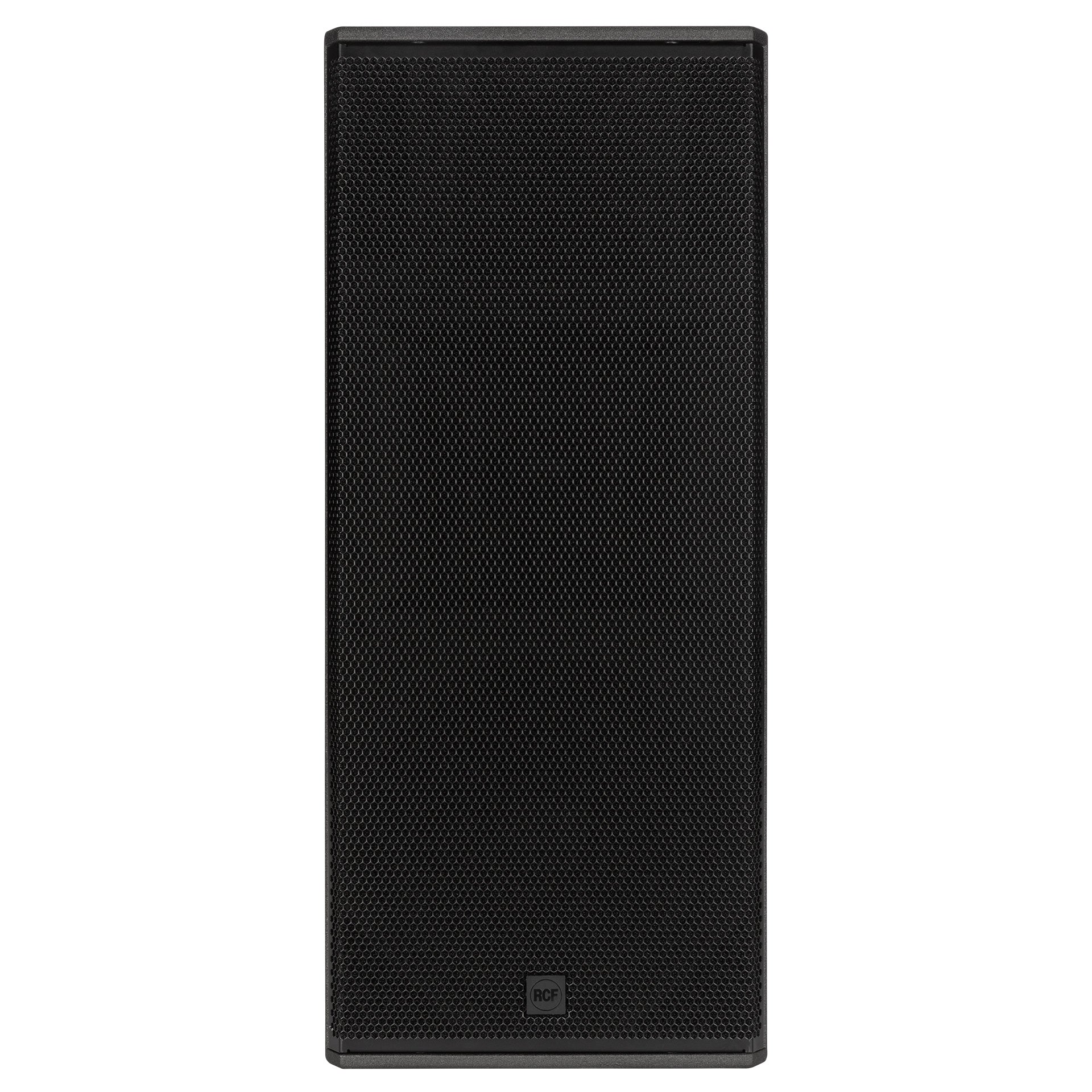 RCF NX 985-A professional three-way active speaker front view showing cabinet