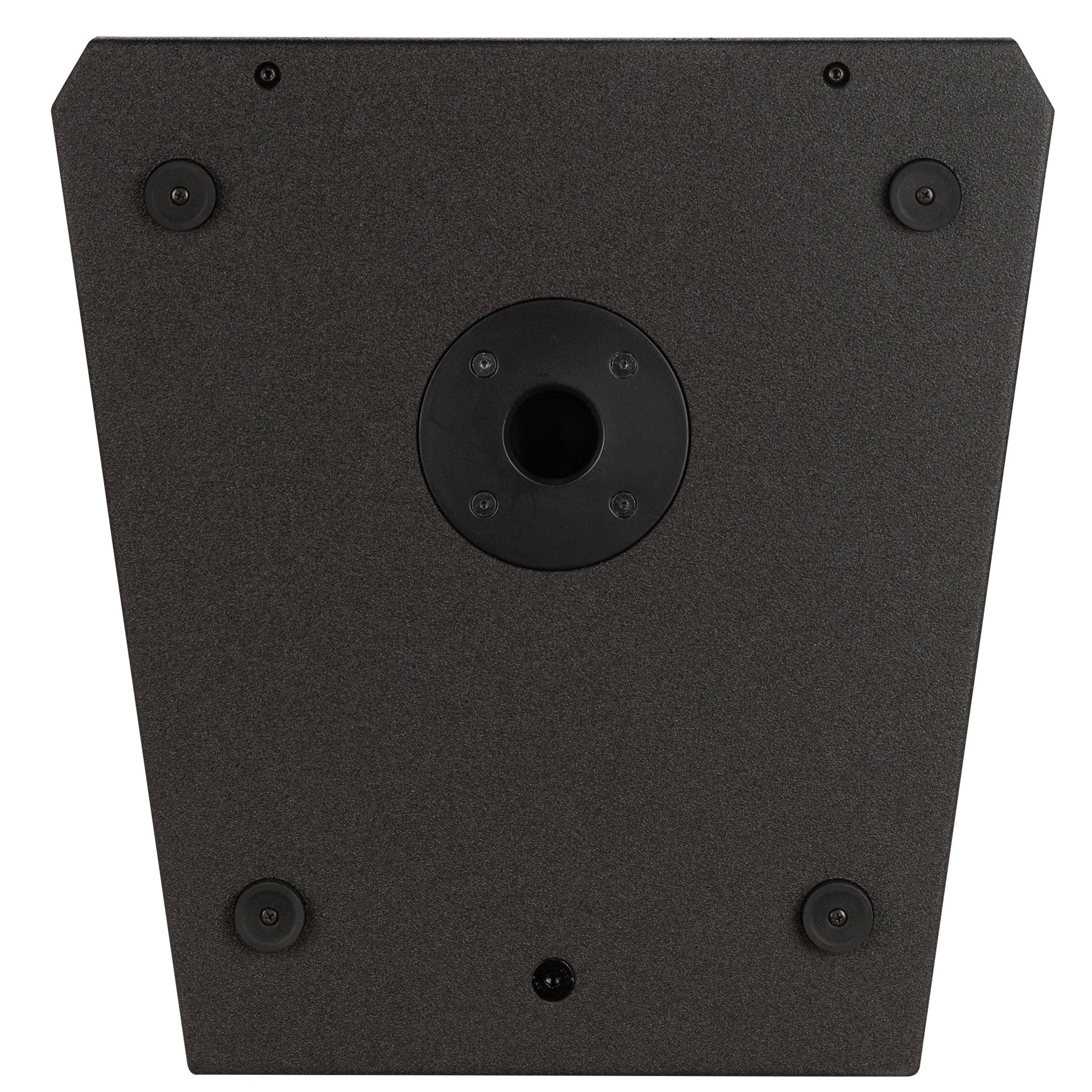 RCF NX 985-A bottom view showing cabinet base and mounting insert