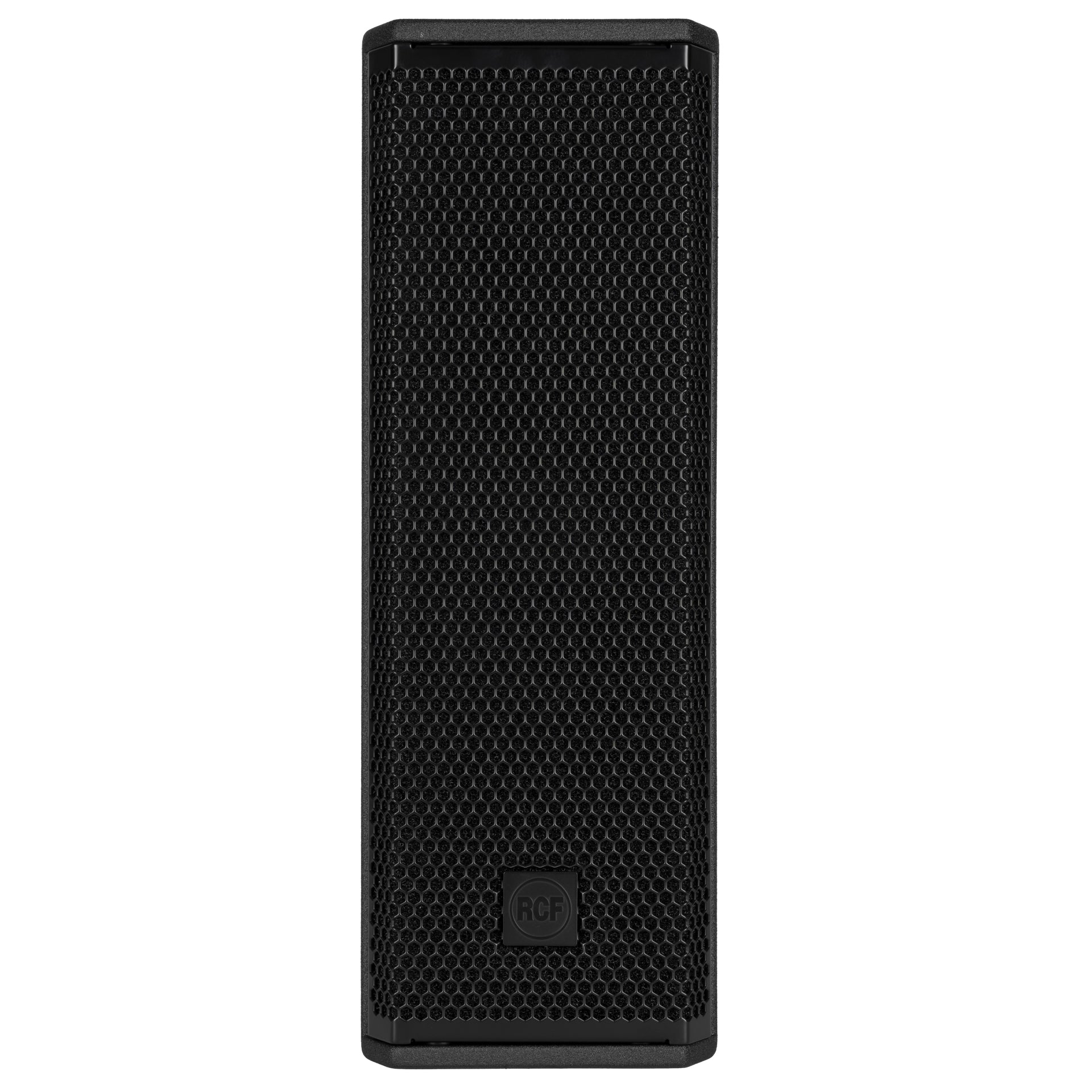 RCF NXL 14-A compact active point source speaker front view showing cabinet