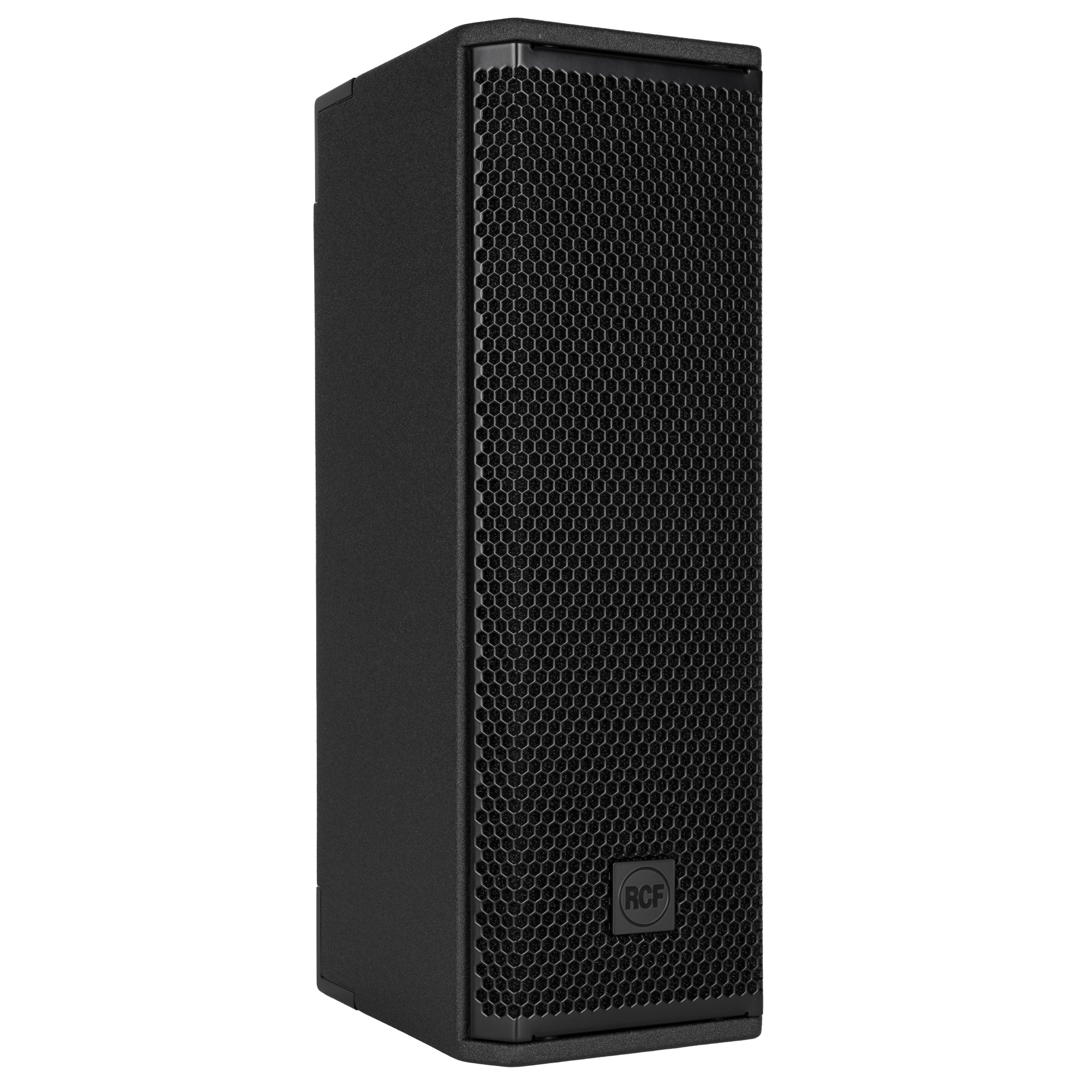 RCF NXL 14-A right side view showing cabinet height and depth