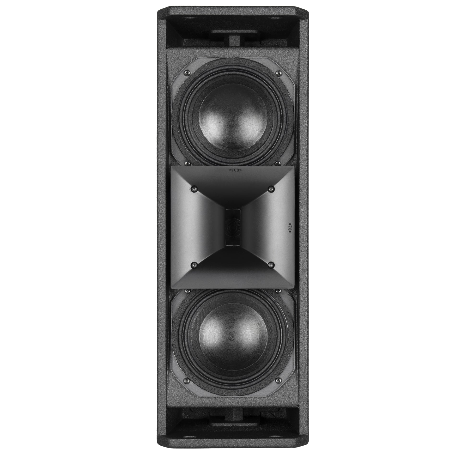 RCF NXL 14-A front facing view highlighting speaker grille and woofer