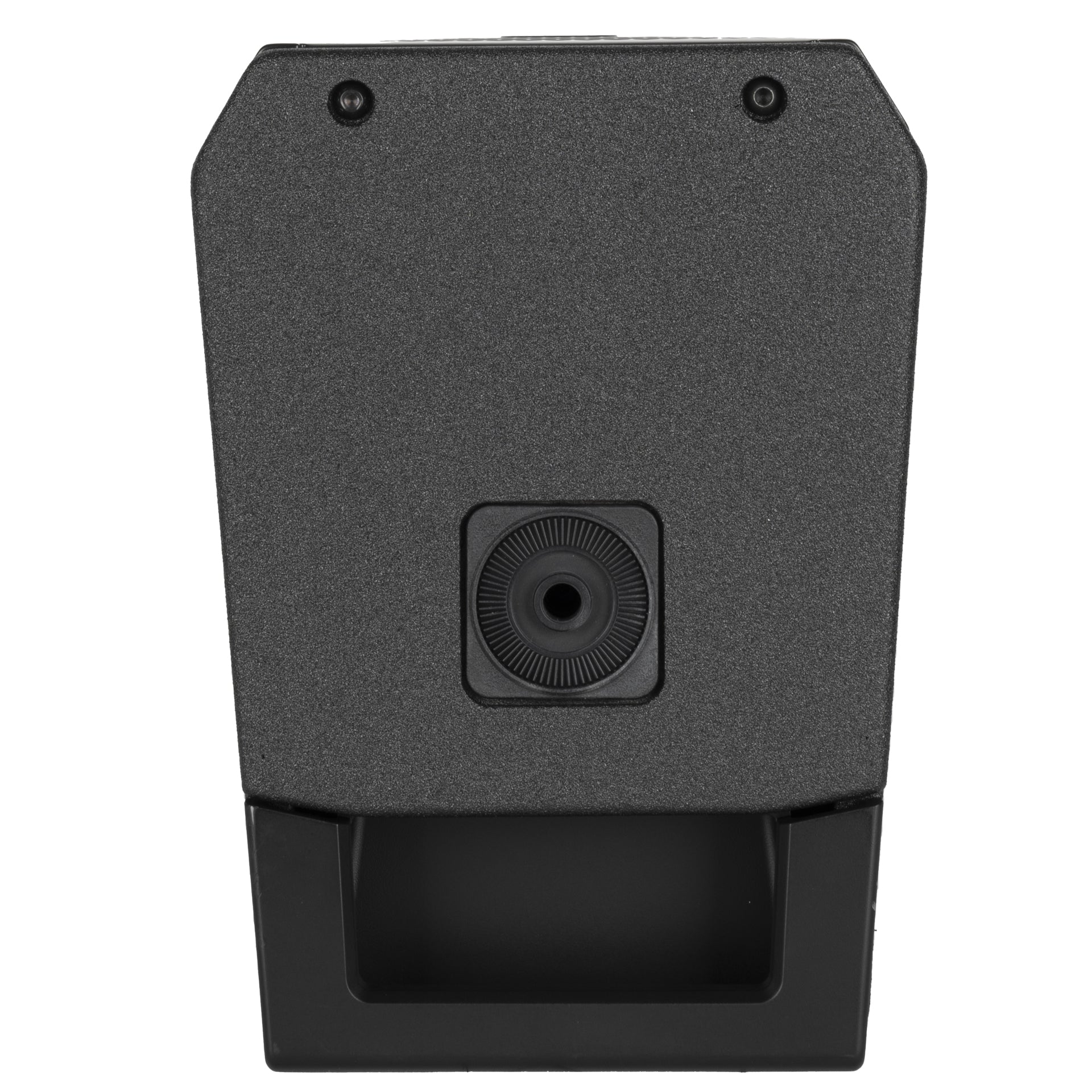 RCF NXL 14-A bottom view showing cabinet base and mounting insert