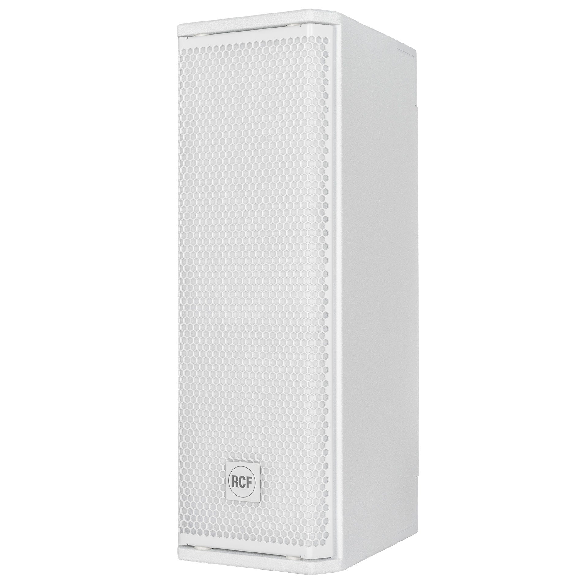 Left profile view of RCF NXL 14-A active speaker cabinet
