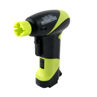 Motorized peg winder speeding up string changes by 70% with universal peghead for acoustic bass and electric guitars
