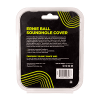 A durable rubber soundhole cover designed to reduce unwanted acoustic feedback and stage noise on full-size acoustic guitars with an approximately 4-inch soundhole.