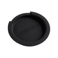 Back view of 4 inch acoustic soundhole cover showing flexible rubber seal and smooth finish