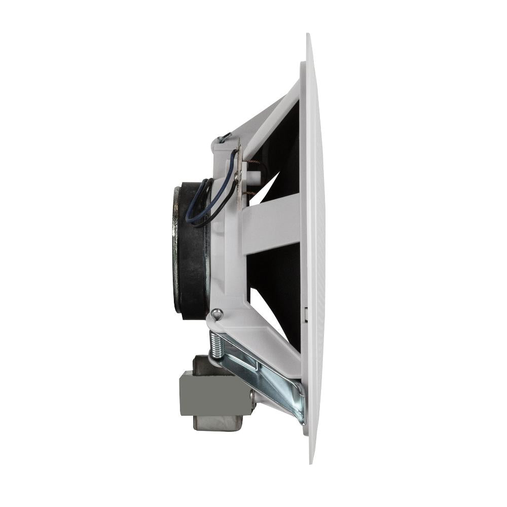  "Angled view of RCF PL 50 professional speaker displaying cabinet shape and finish"