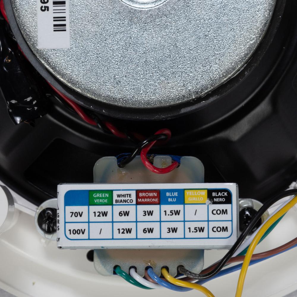 "RCF PL 6X mounting hardware close-up"