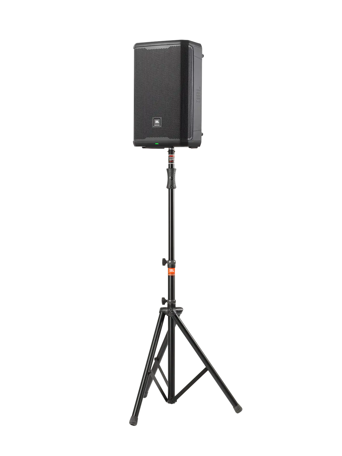 Front-facing JBL PRX912 Professional Powered Two-Way 12-inch PA Loudspeaker showing driver layout