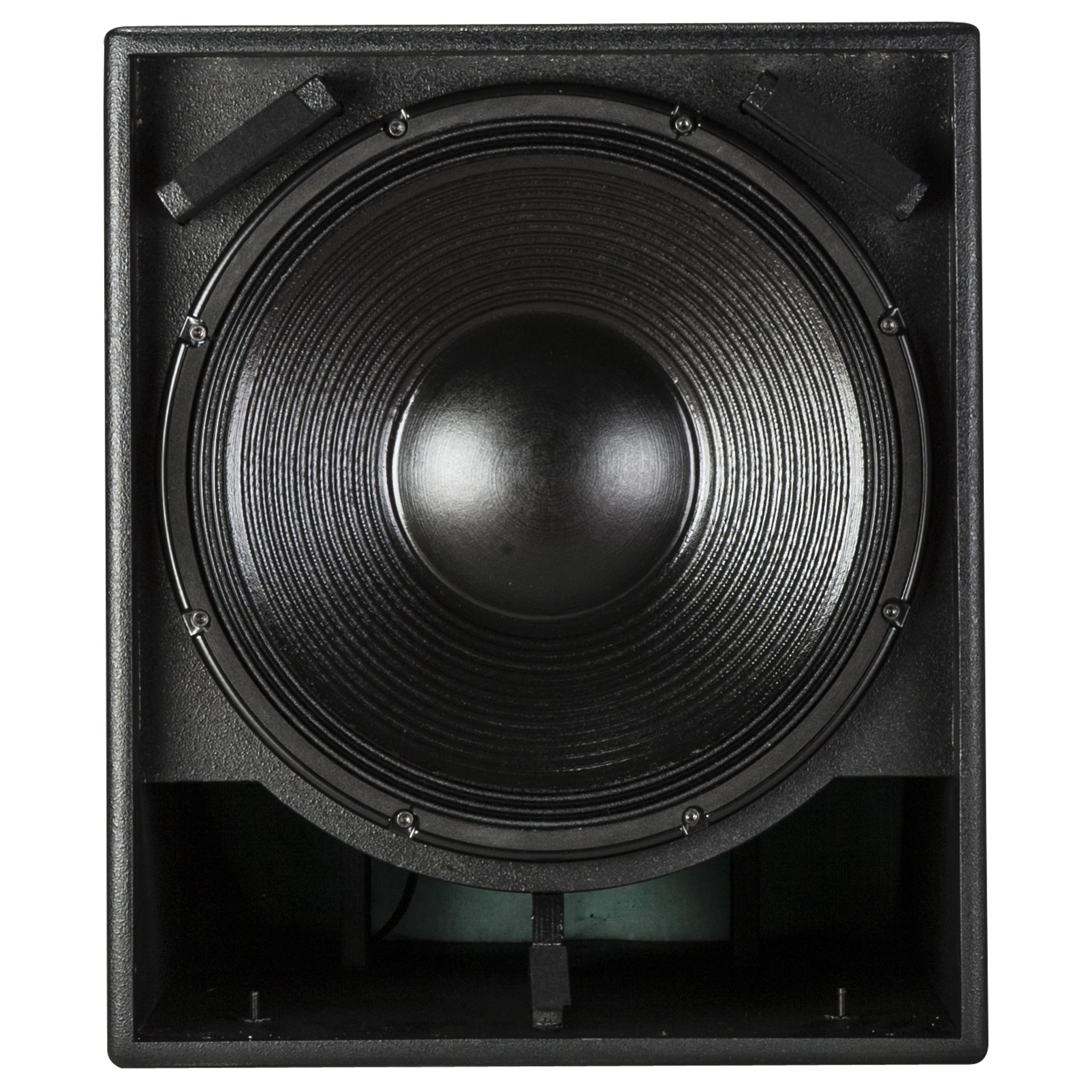 RCF S 8015 II front facing view highlighting woofer and steel grille