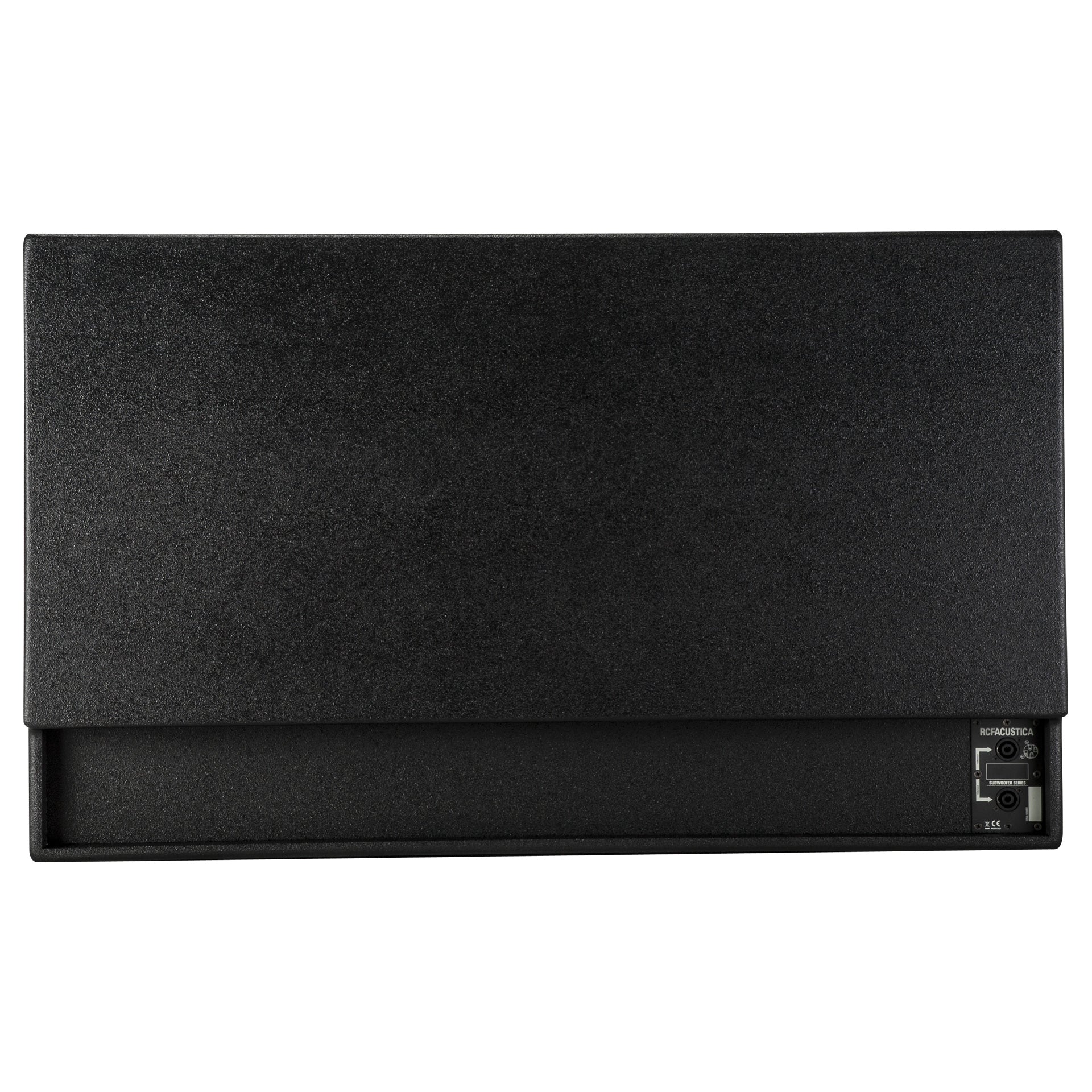 RCF S 8028 II rear view showing Speakon NL4 input and output connectors