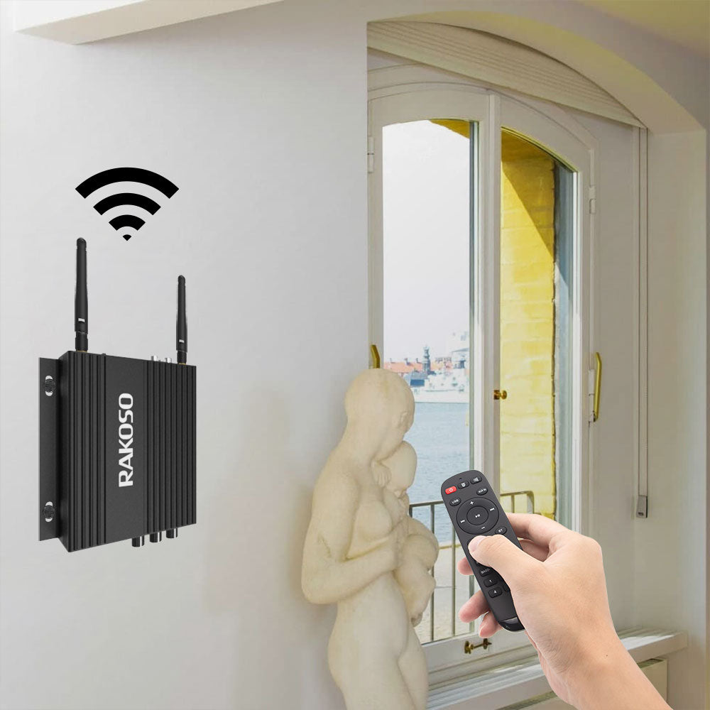 Arylic Up2stream SA100 WiFi antenna close-up for stable wireless multiroom audio streaming