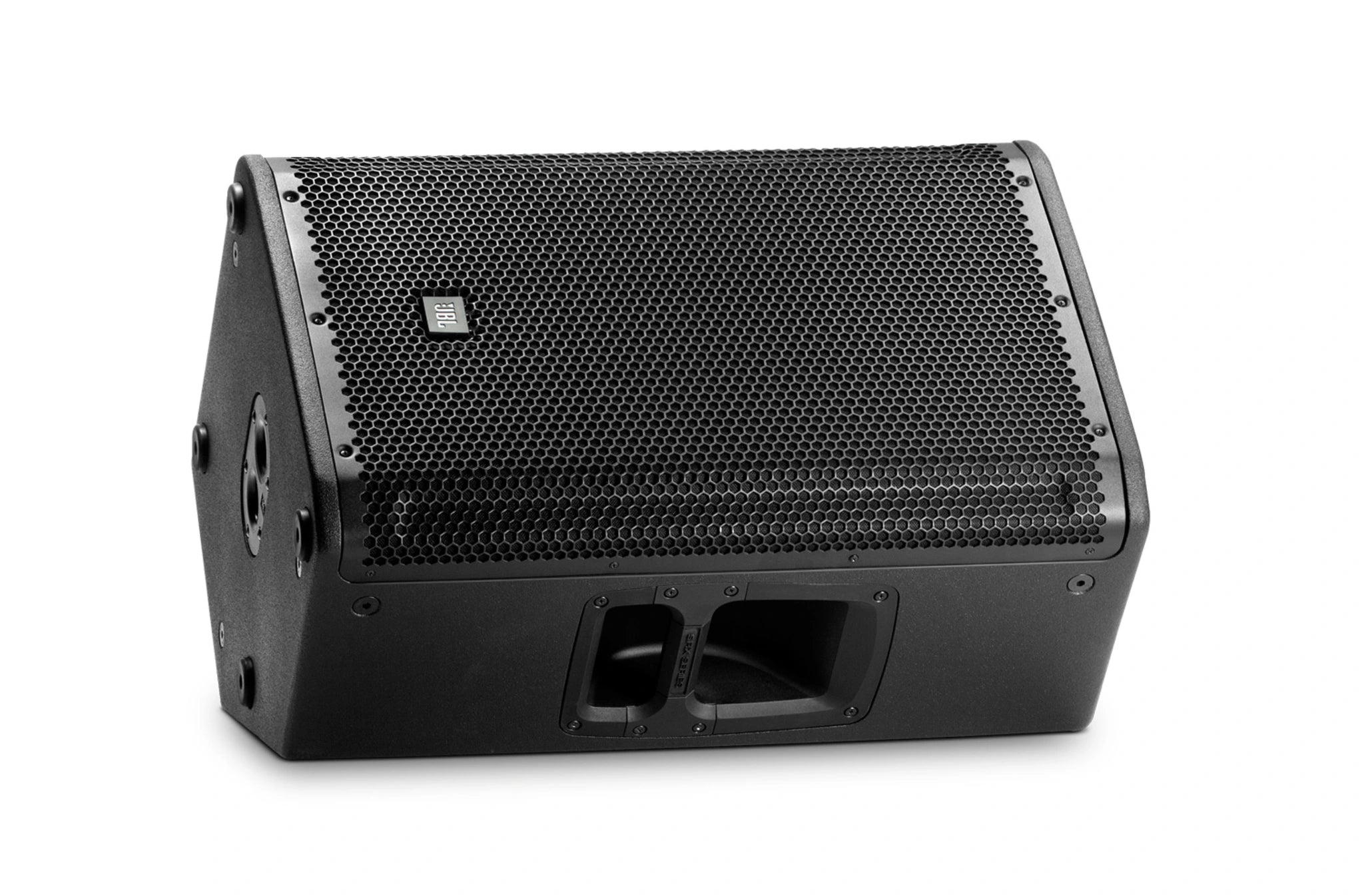 Top-down view of JBL SRX812 12-inch 2-Way Multipurpose Passive Speaker suspension point layout