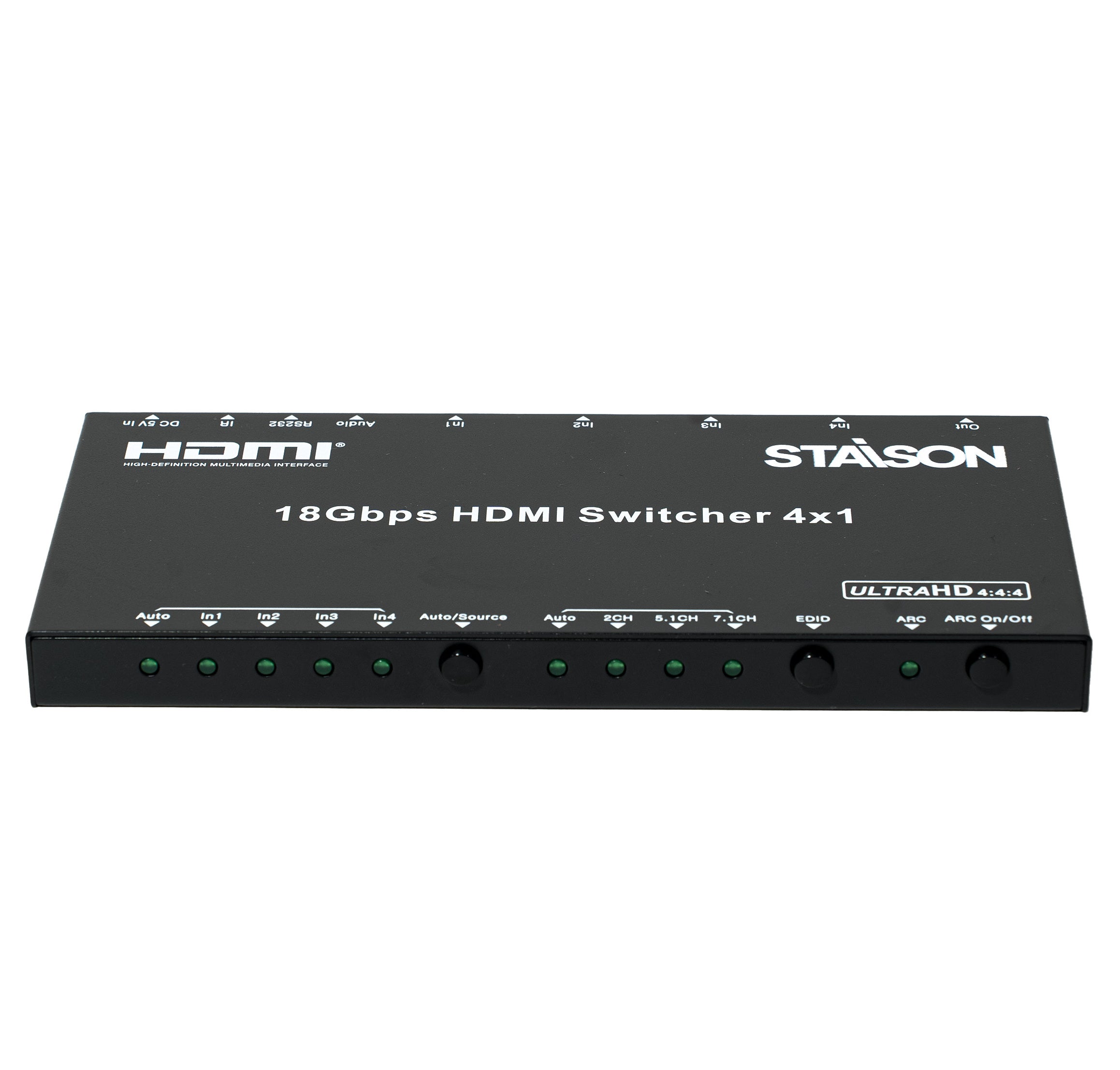 Stasion HDMI switcher 4x1 on a white background