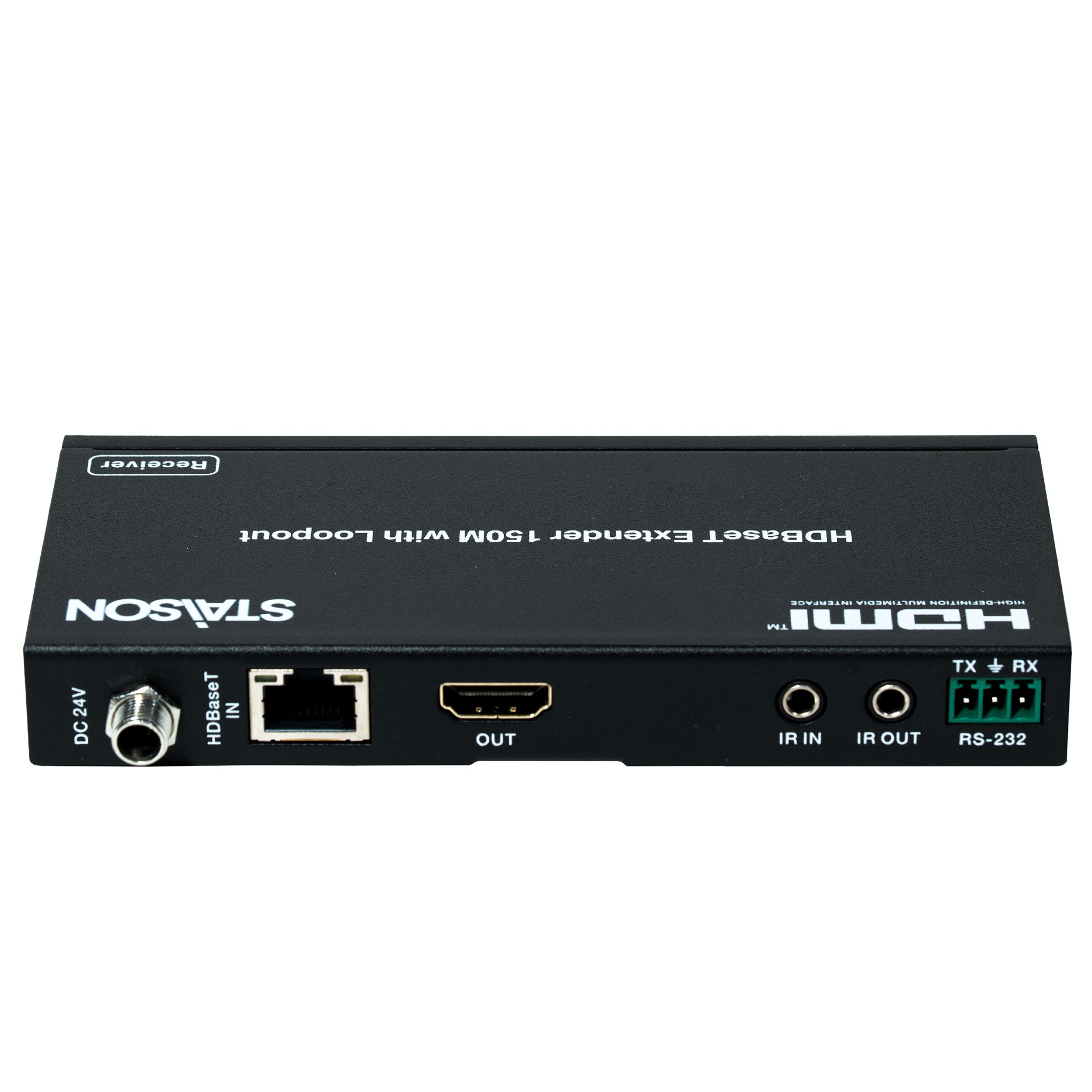 HDBaseT Extender with Loopout on a white background
