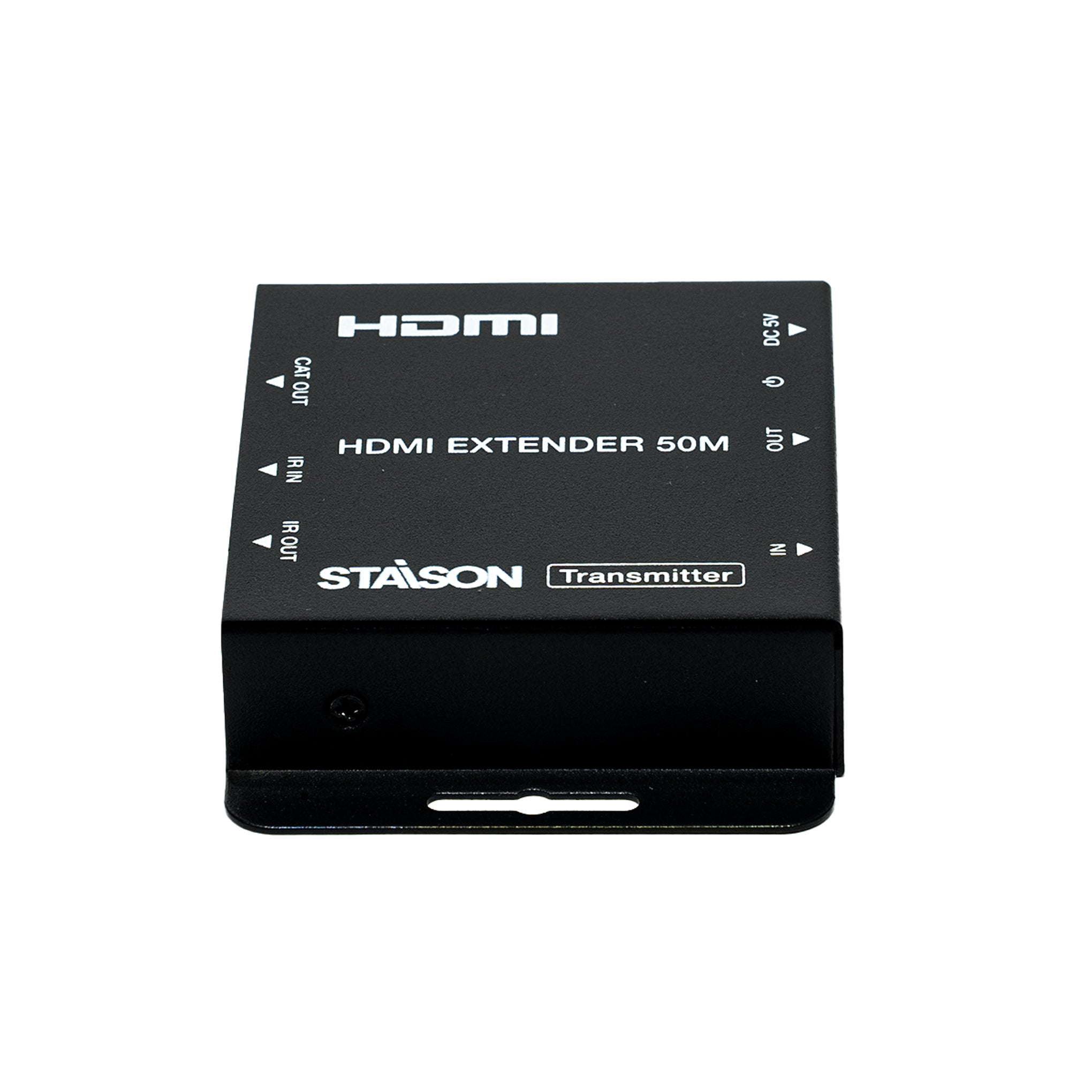 HDMI extender transmitter with 'Stasion' branding on a white background