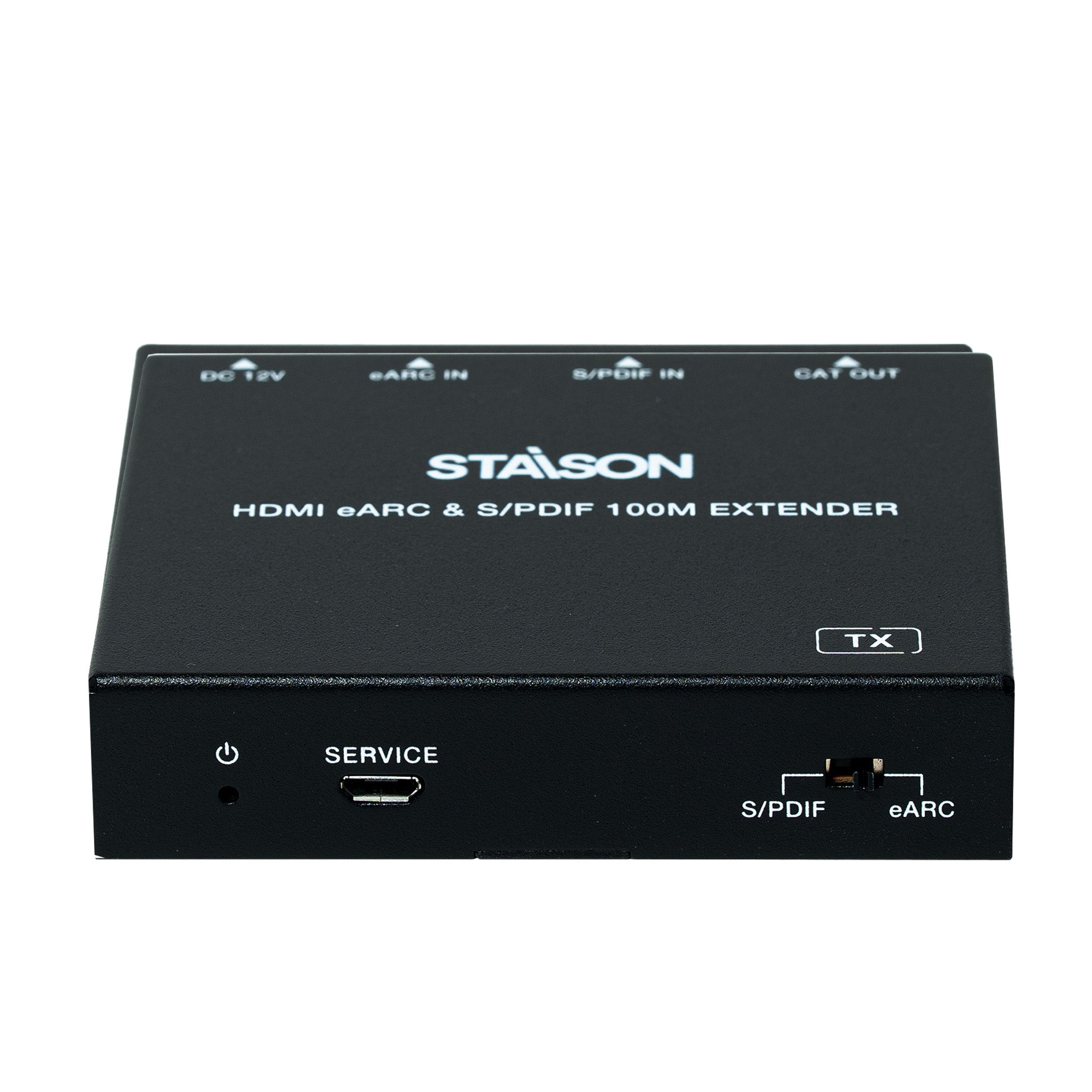 Staison HDMI eARC & S/PDIF 100M Extender on a white background