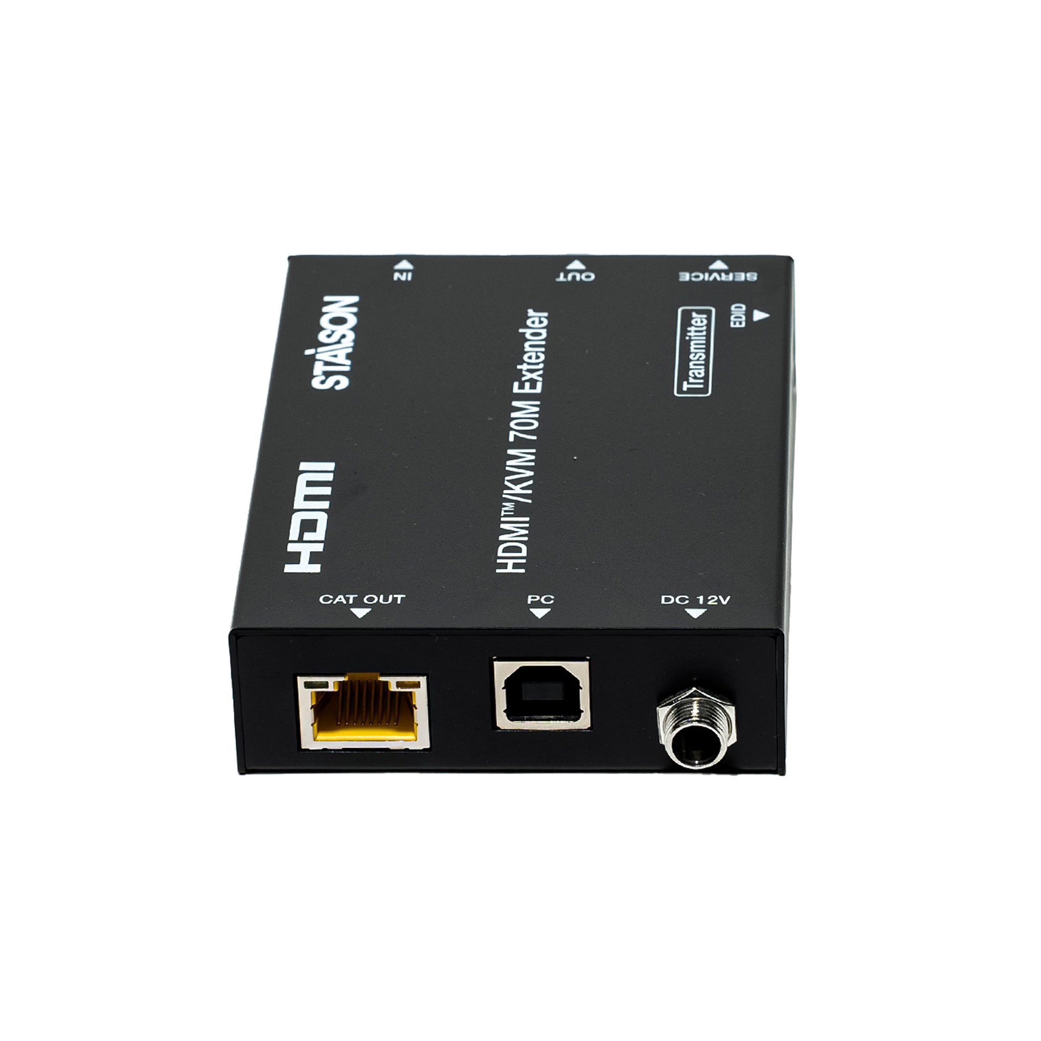 HDMI and KVM extender device on a white background