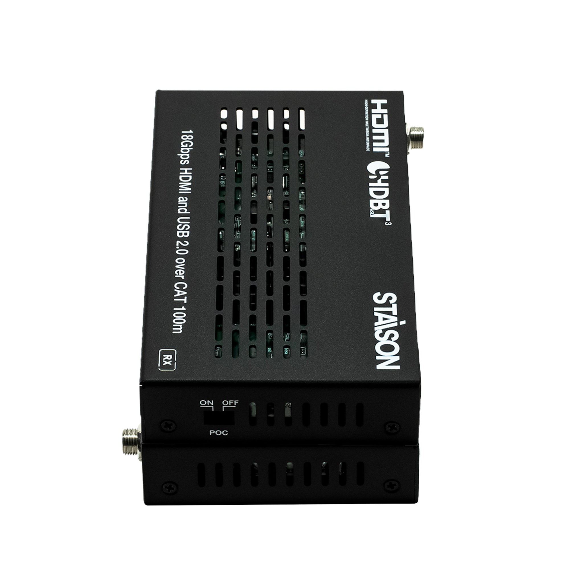 Black electronic device with 'STAISON' branding on a white background