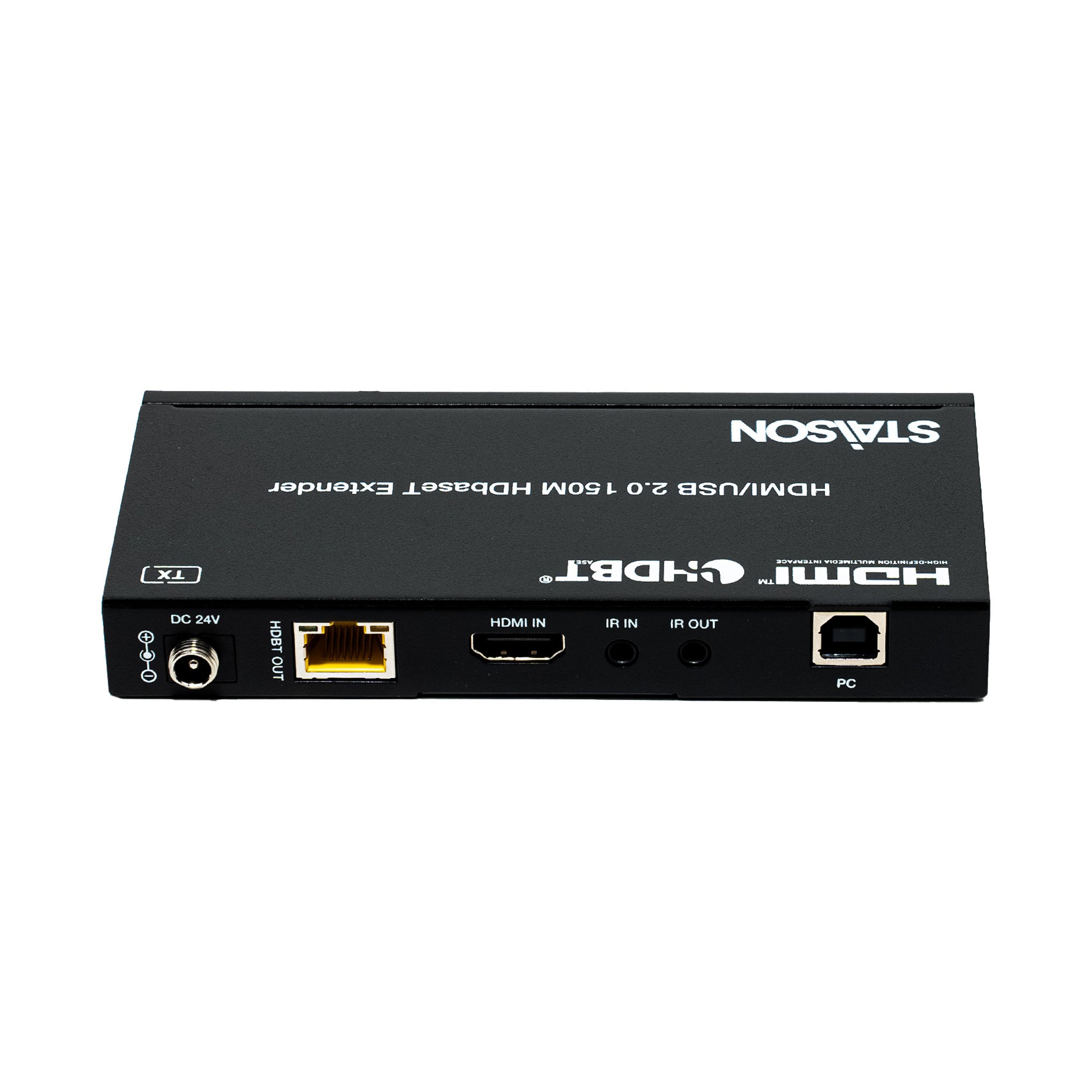 HDMI/USB 2.0 150M HD Extender device with STASION branding on a white background