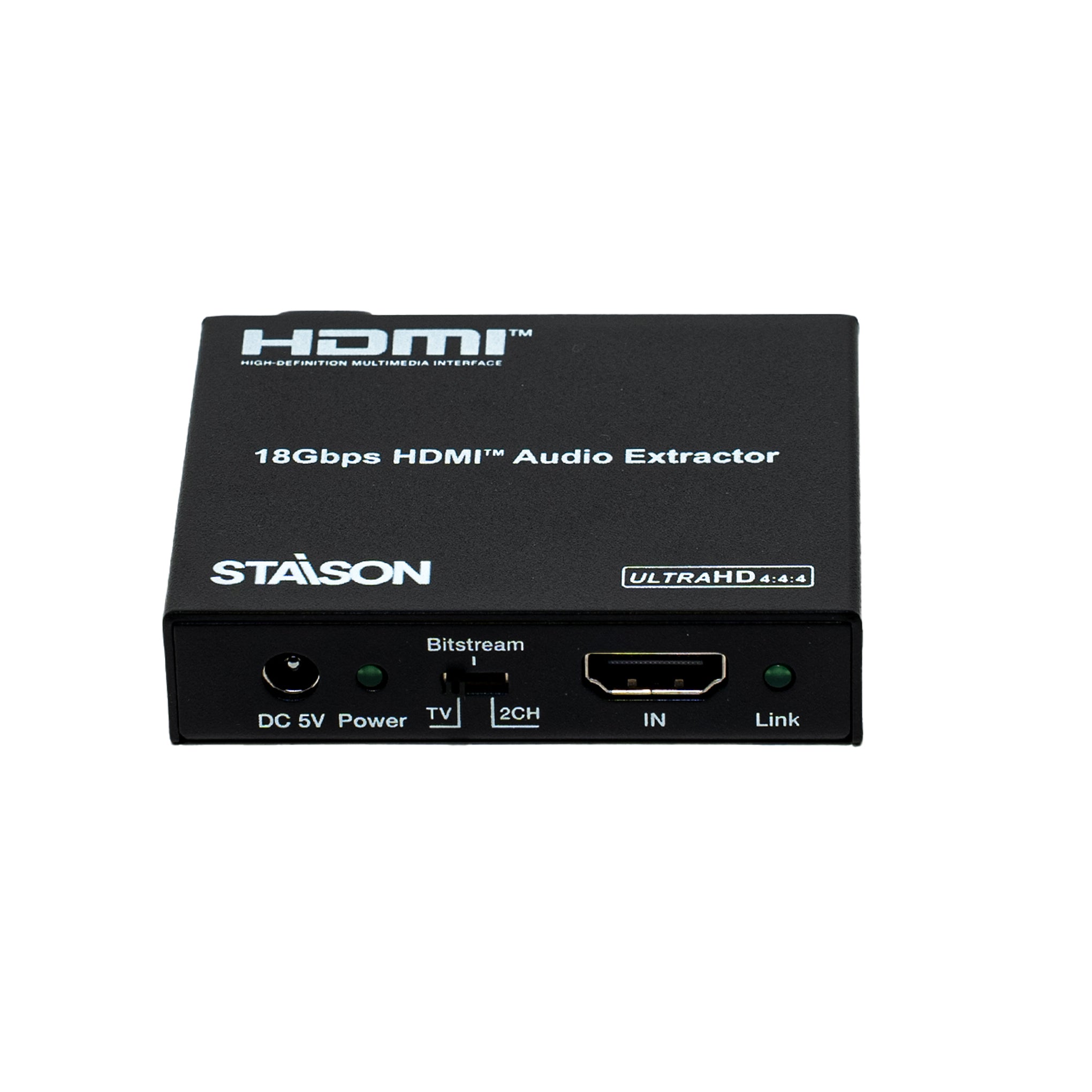 HDMI audio extractor with Staison branding on a white background
