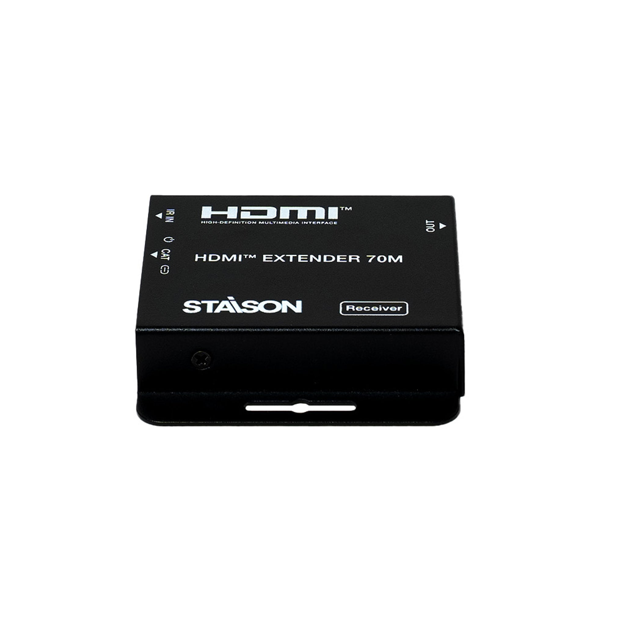 HDMI extender receiver with 'Stasion' branding on a white background