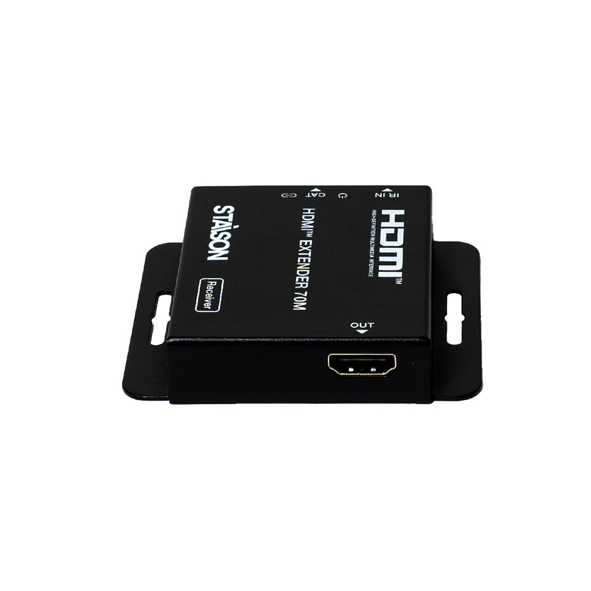 HDMI extender device with 'STAISON' branding on a white background.