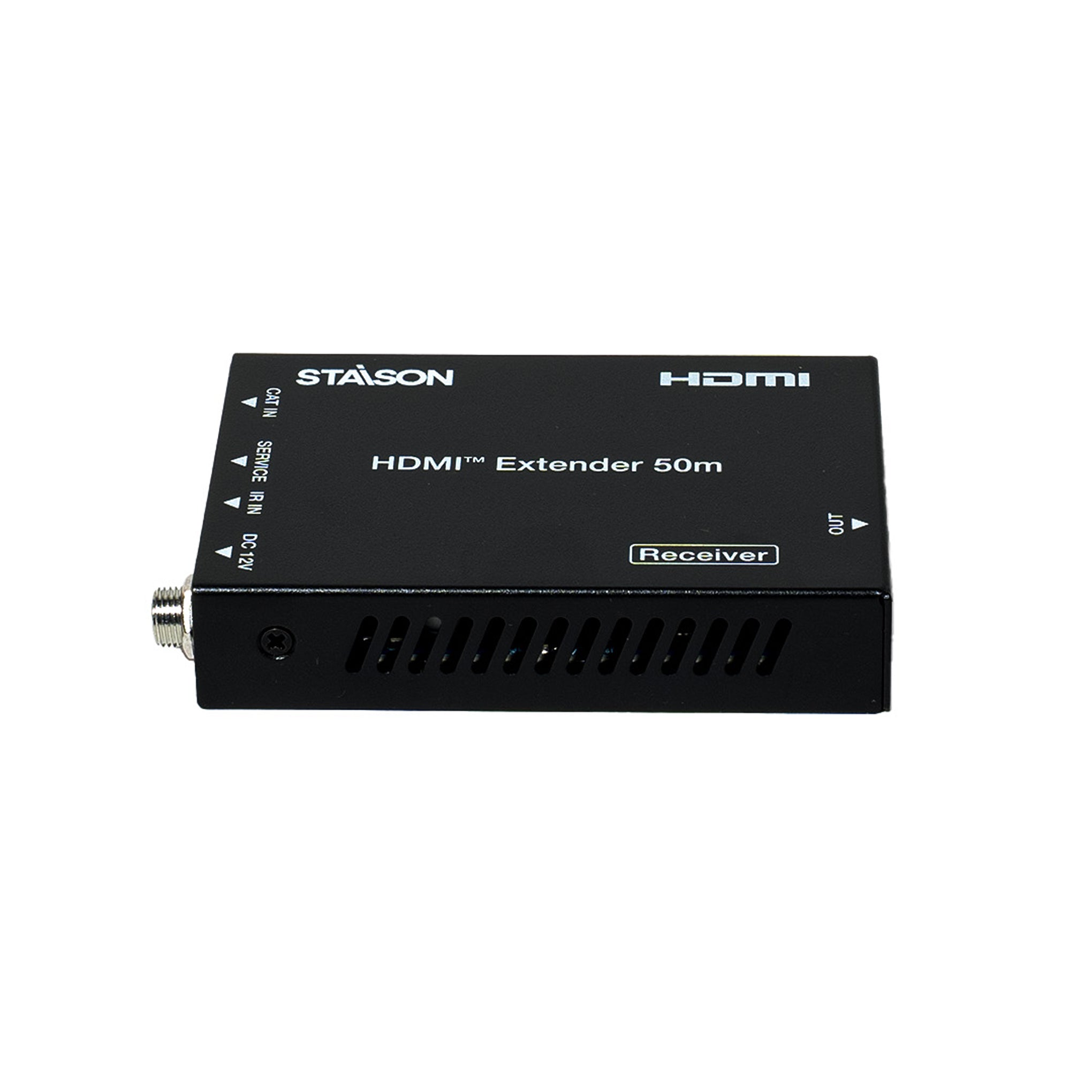 HDMI extender receiver with Staison branding on a white background