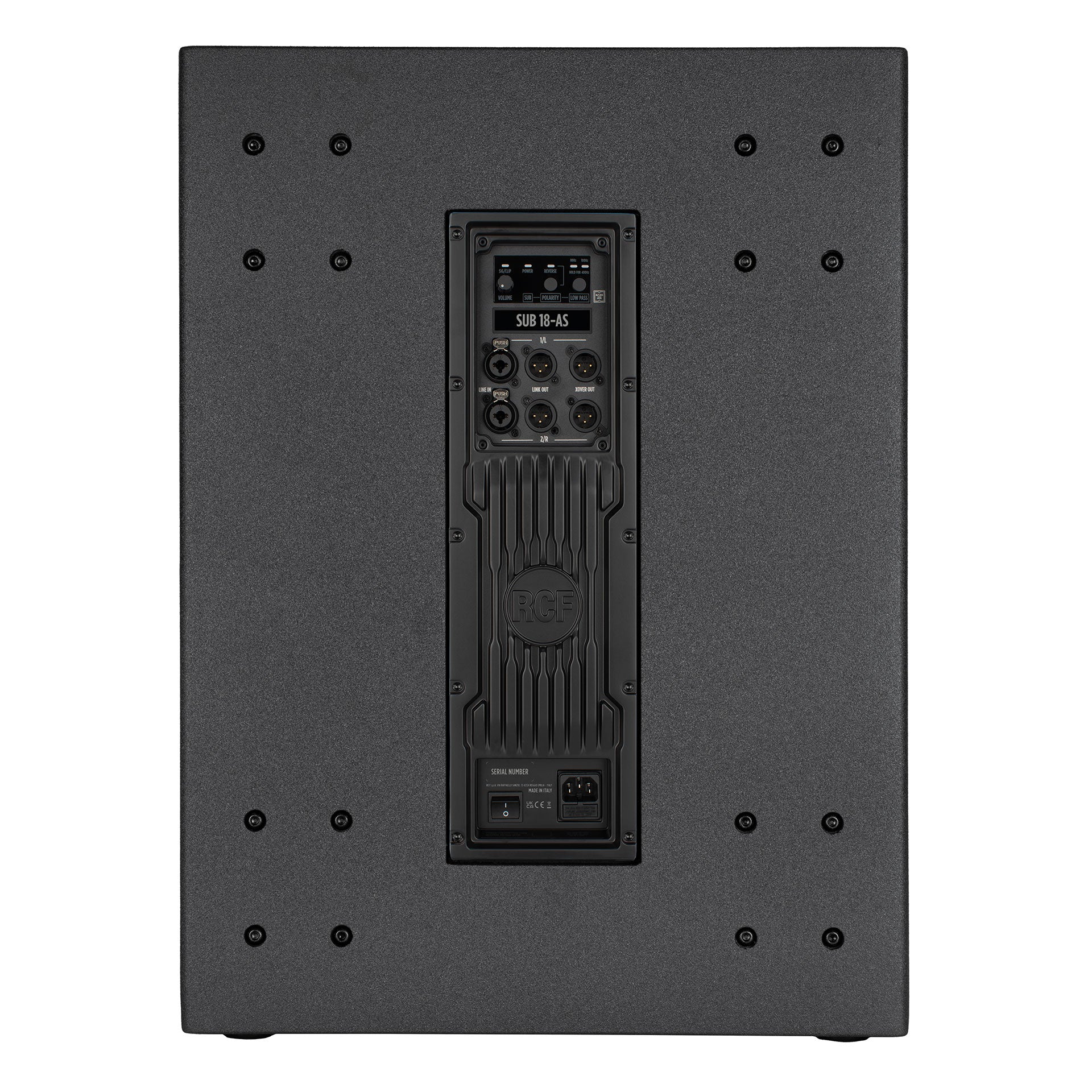 RCF SUB 18-AS Subwoofer - Back Side Profile View