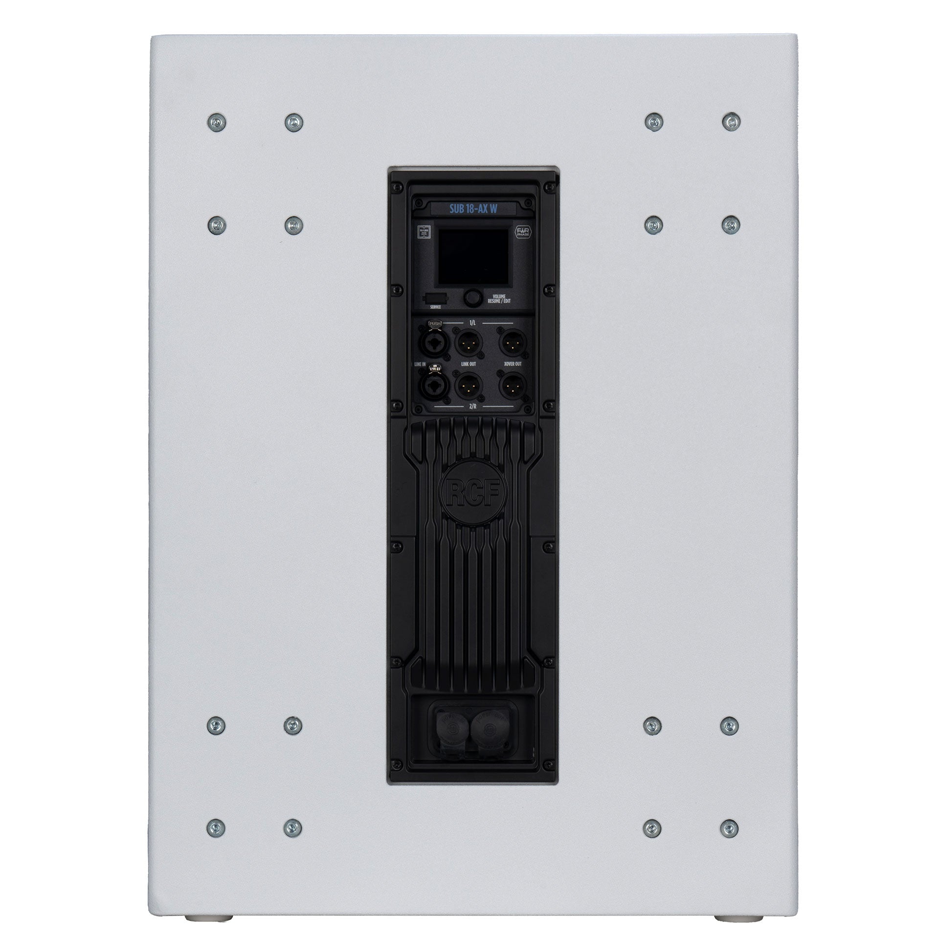 RCF SUB 18-AX Subwoofer -Back  Side Profile View-White