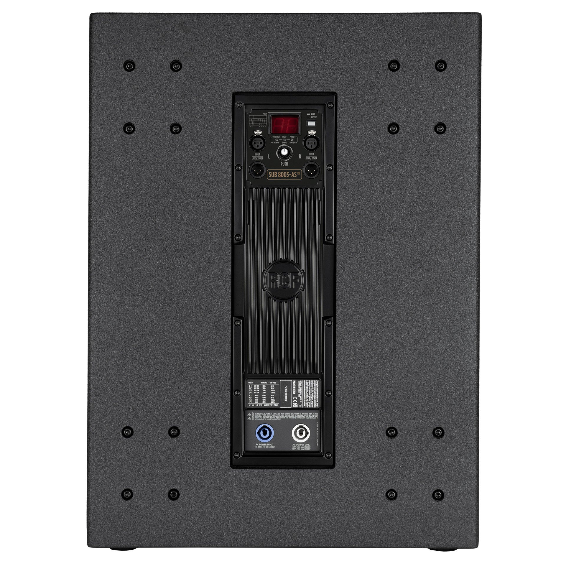 RCF SUB 8003-AS MK3 Subwoofer - Back Side Profile View