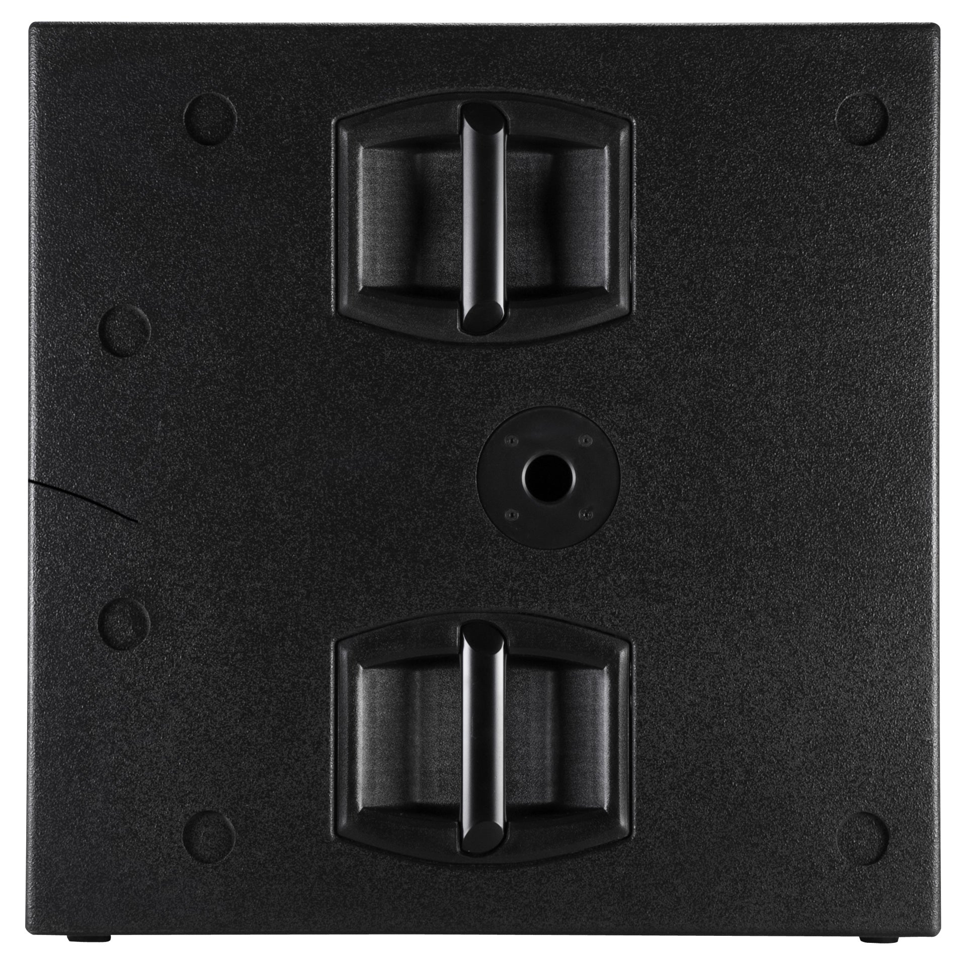 RCF SUB 8006-AS active subwoofer top view with M20 pole mount socket