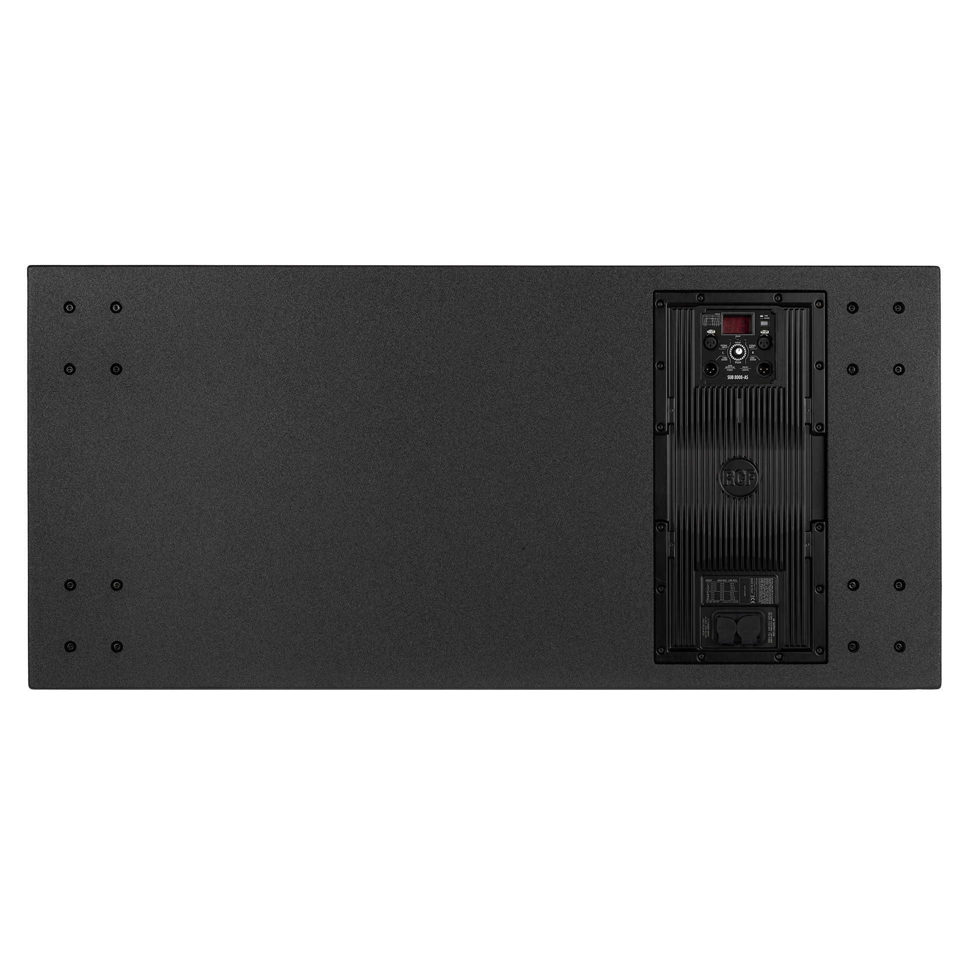 RCF SUB 8008-AS Subwoofer - Back  Side Profile View