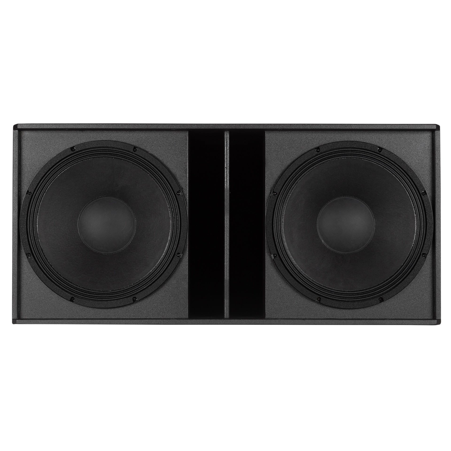 RCF SUB 8008-AS Subwoofer - Close-up of Dual 18" Woofers