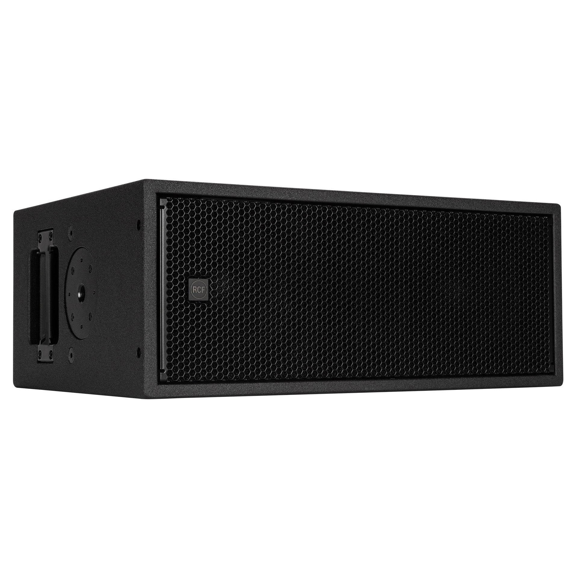 RCF SUB 808-AS subwoofer right side view with handle