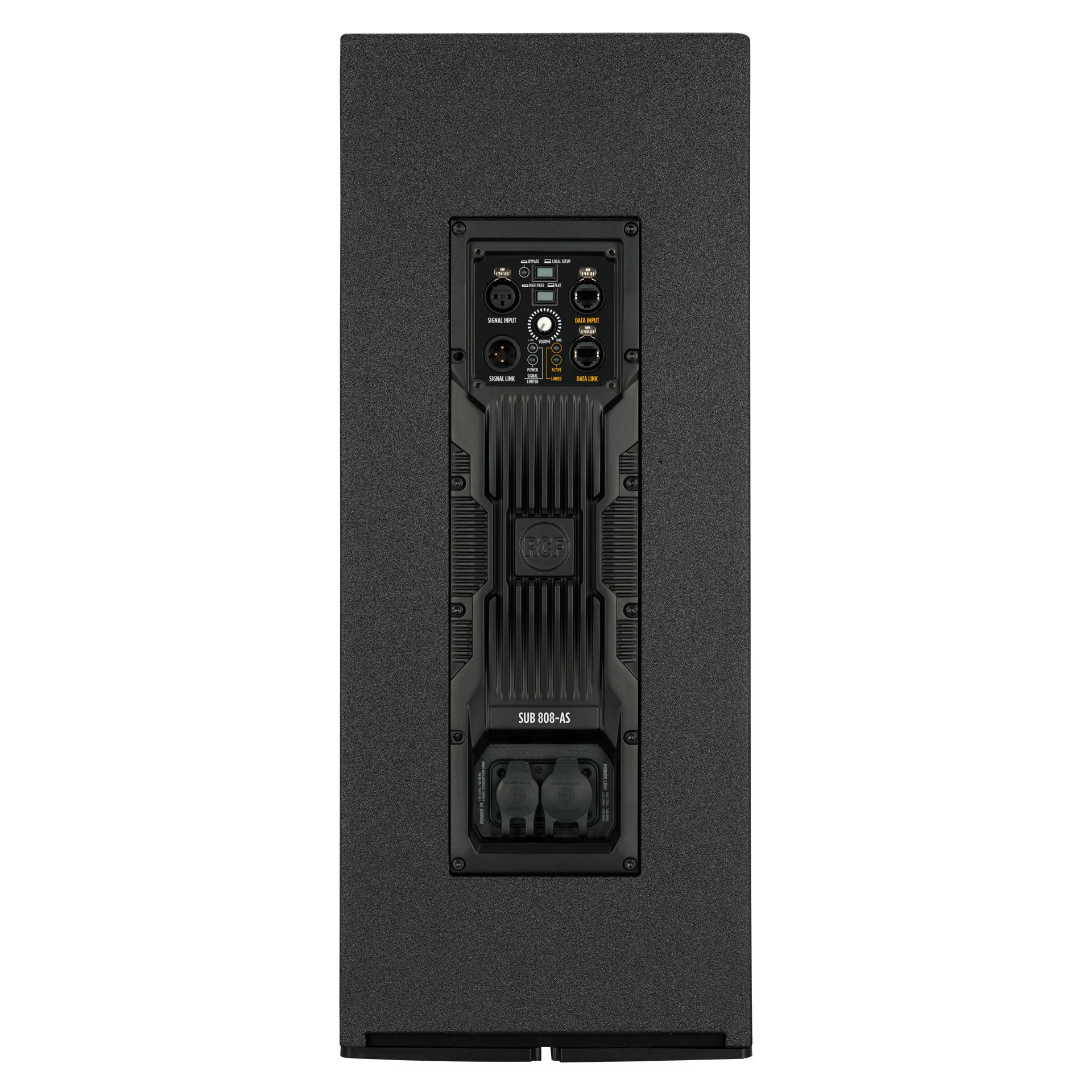 RCF SUB 808-AS Baltic birch plywood cabinet corner detail