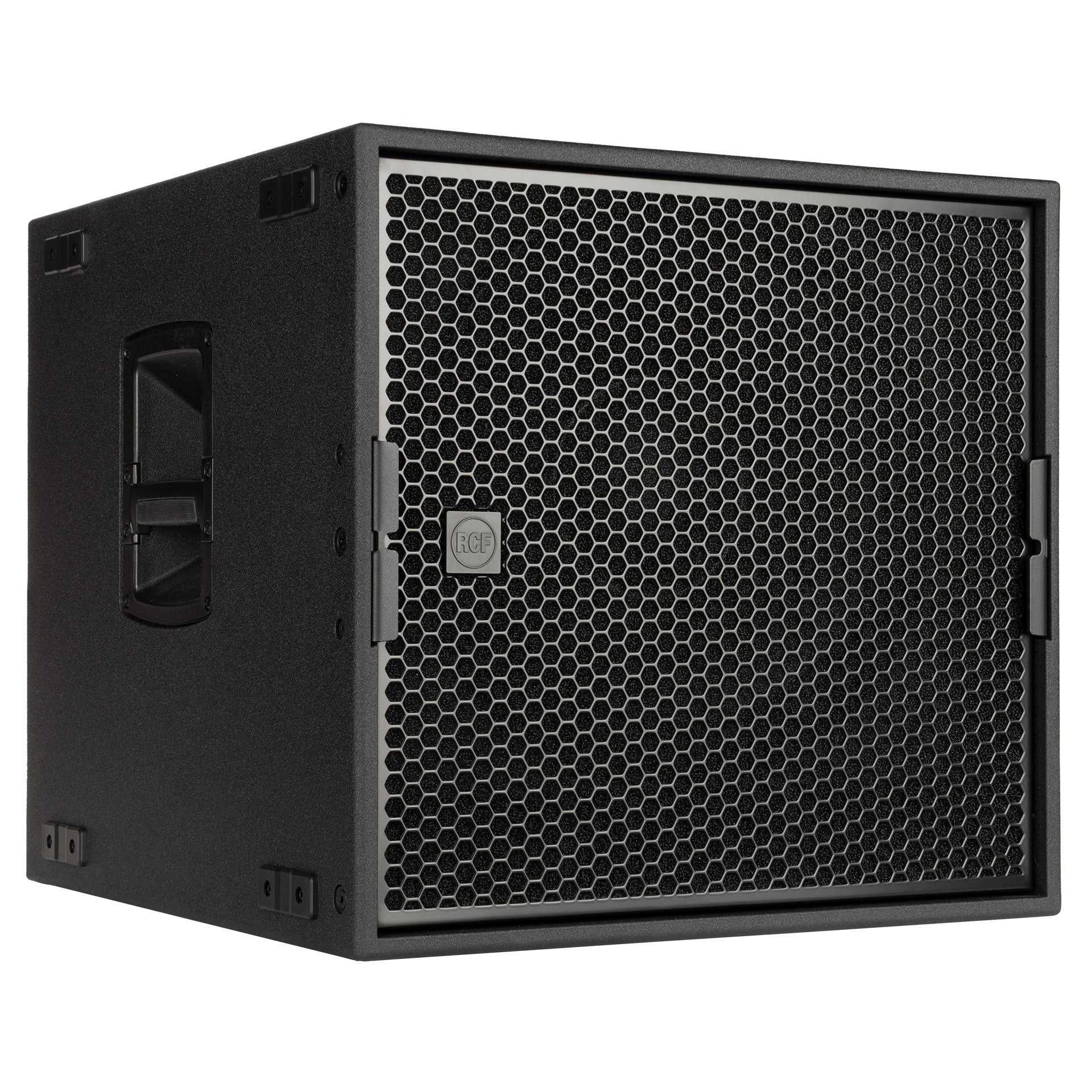 RCF SUB 9016-AS subwoofer right side view with handle