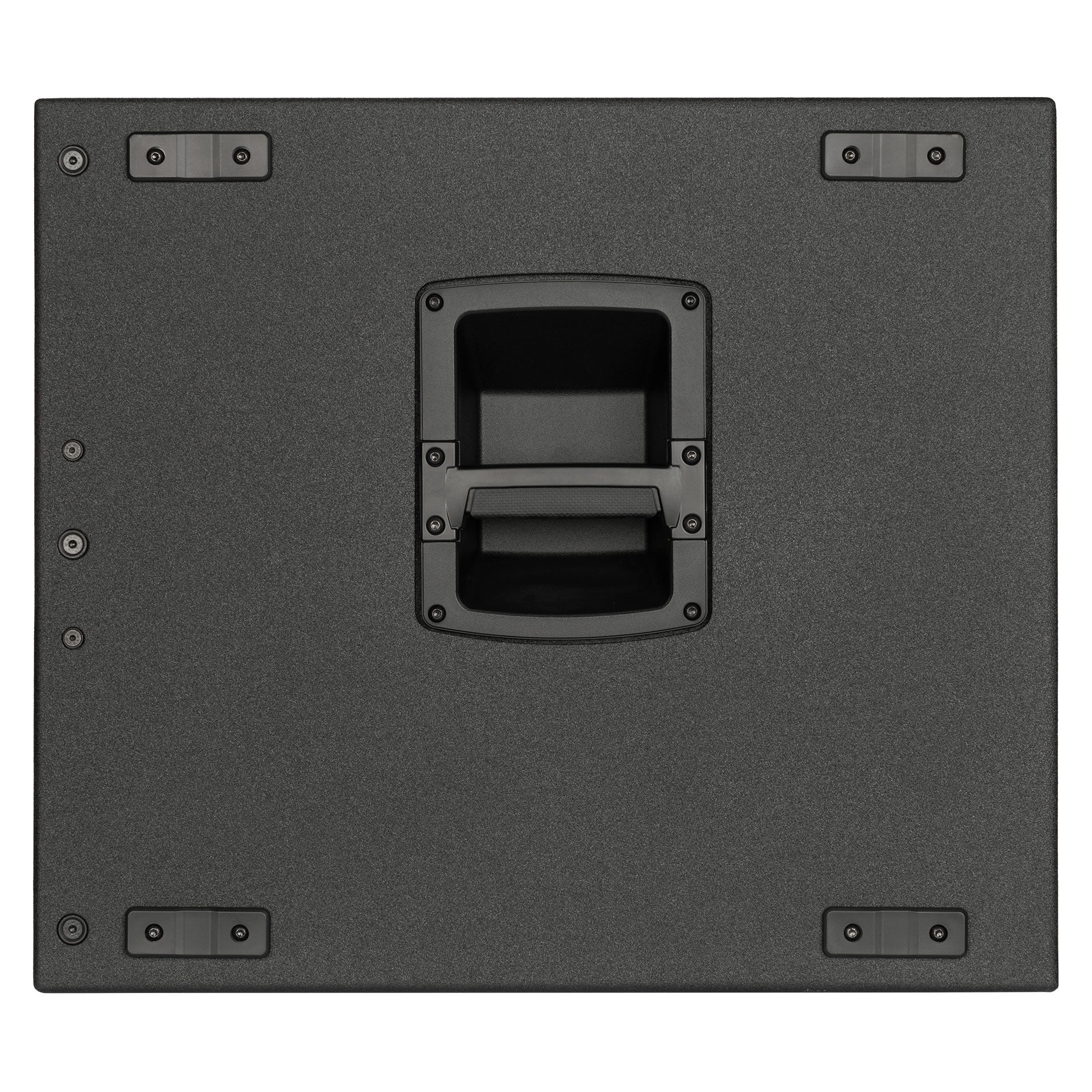 RCF SUB 9016-AS active subwoofer top view with M20 pole mount socket