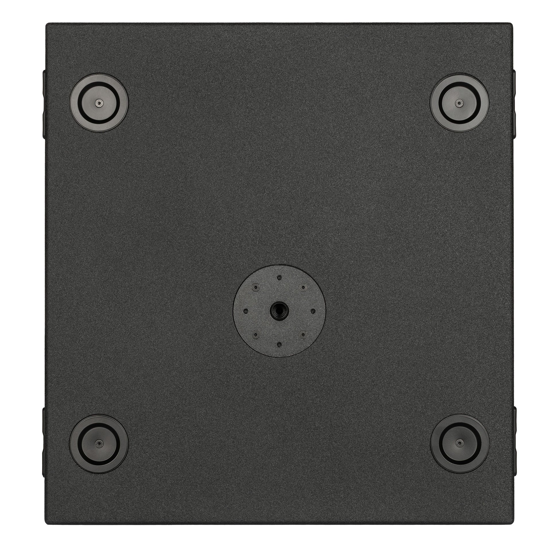 RCF SUB 9016-AS subwoofer bottom view with base and feet