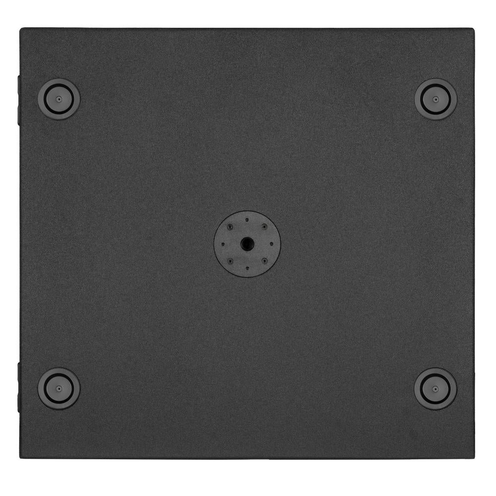 RCF SUB 9019-AS subwoofer bottom view with base and feet